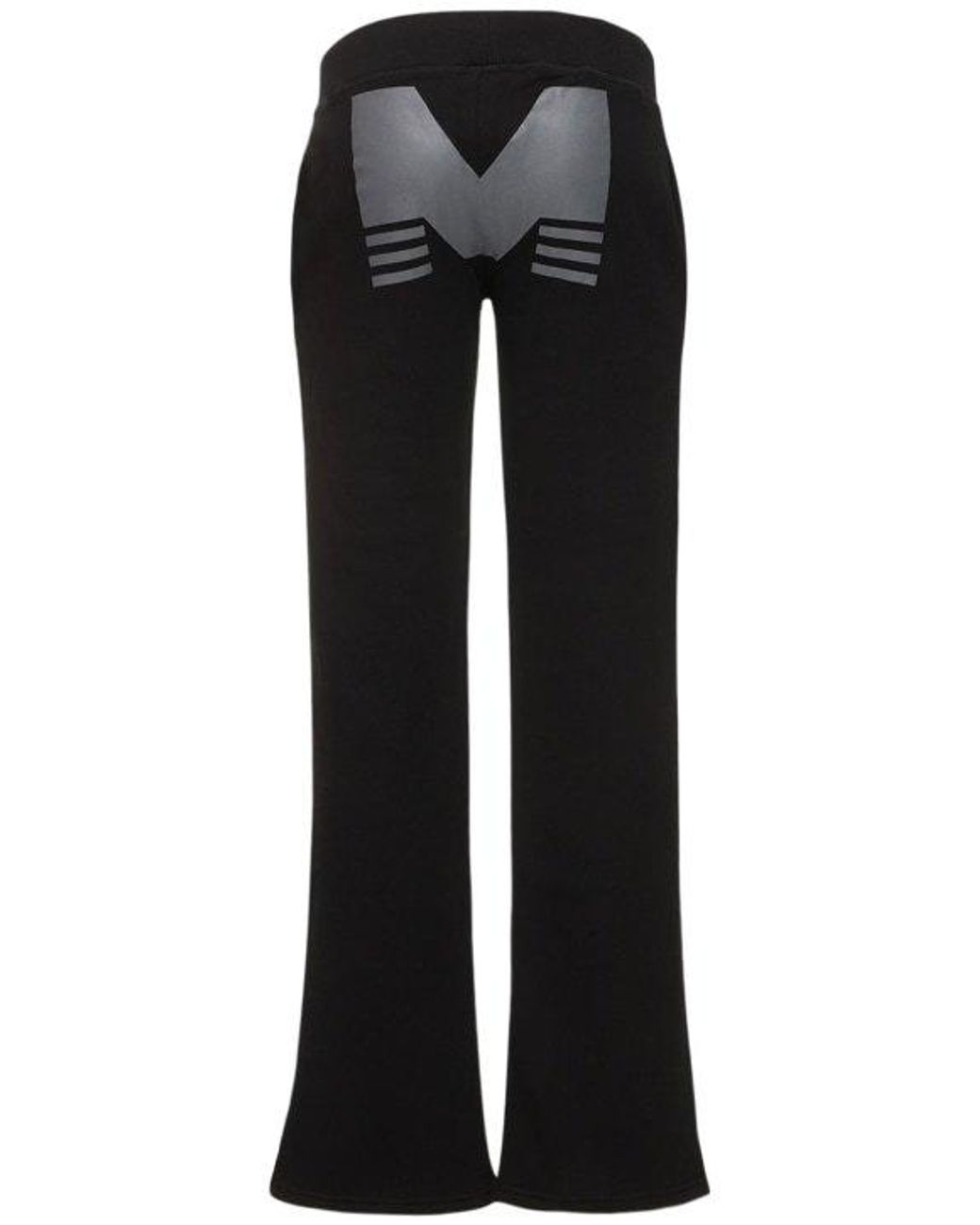 Mowalola Black Logo Print Cotton Jersey Sweatpants