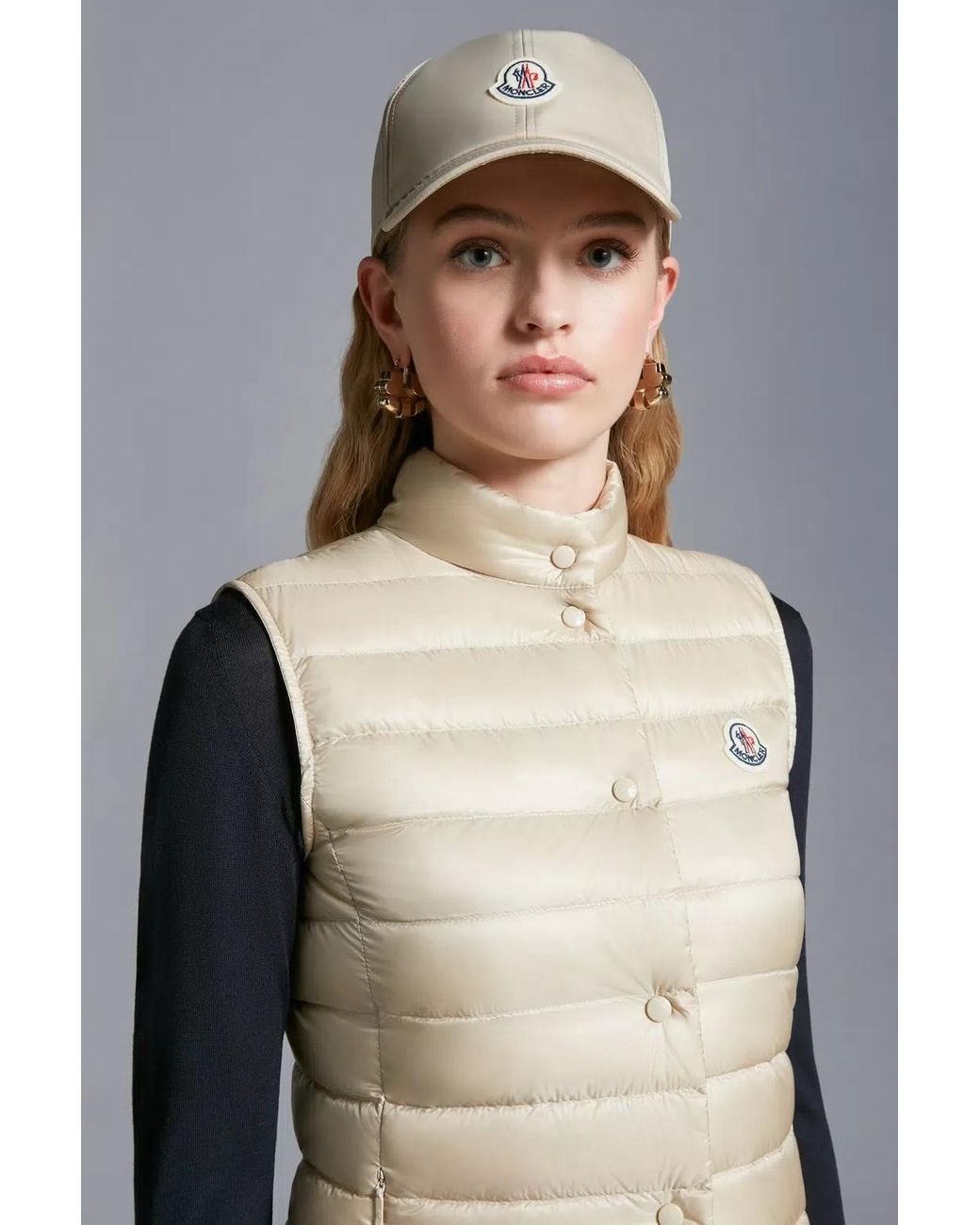 Moncler Natural Liane High-Neck Gilet