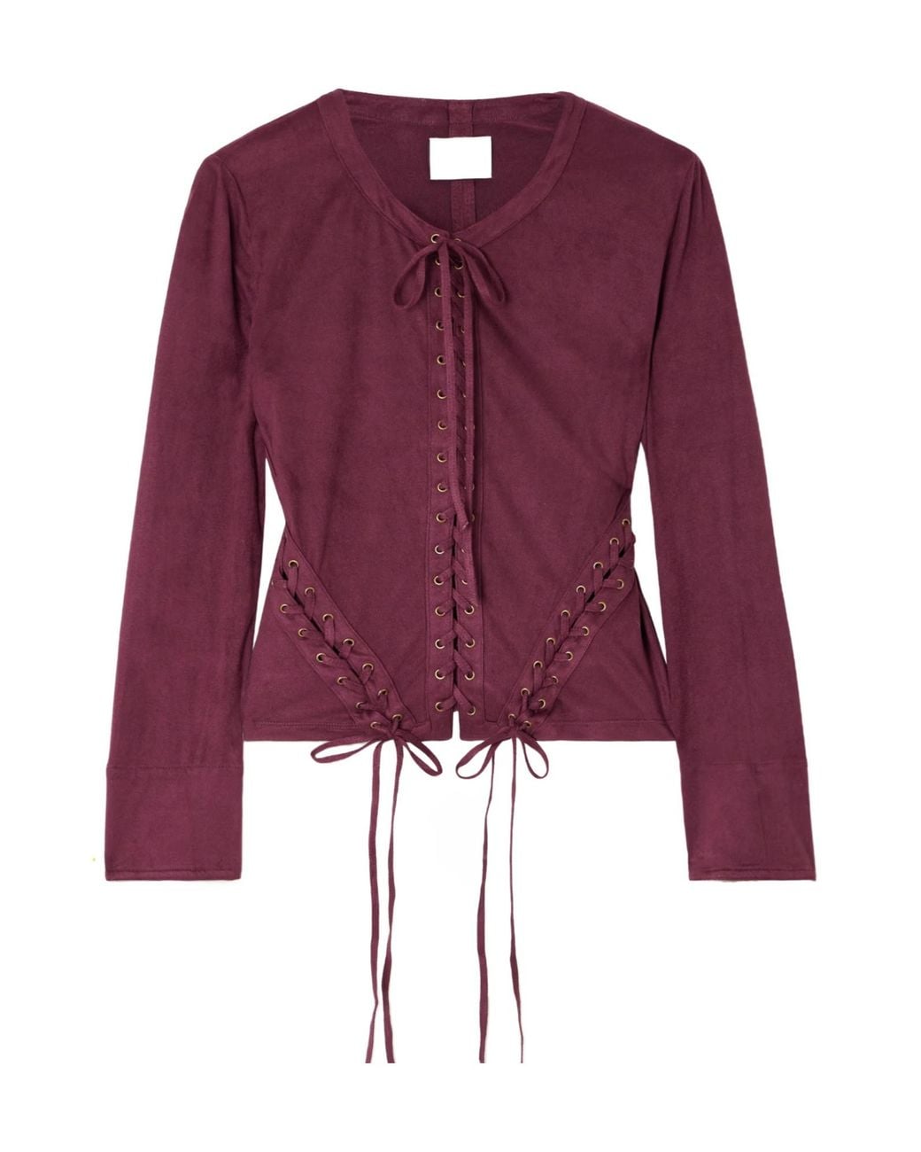 Isabel Marant Purple Seattle Tie-Front Top