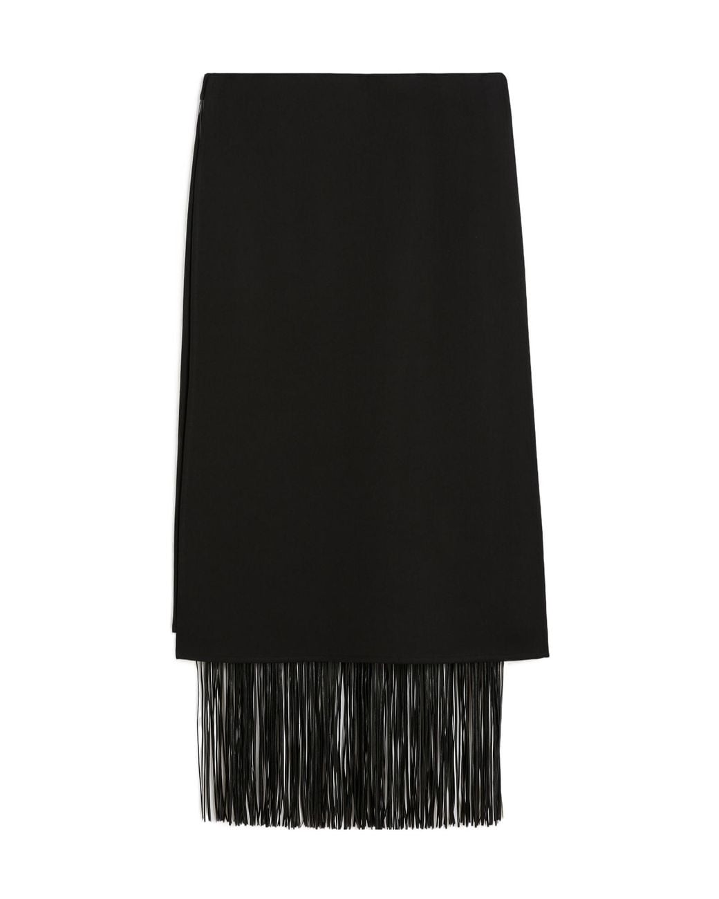 Sportmax Black Fringed Skirt