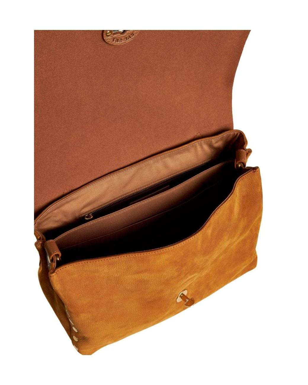 Zanellato Brown Clamshell Handbag