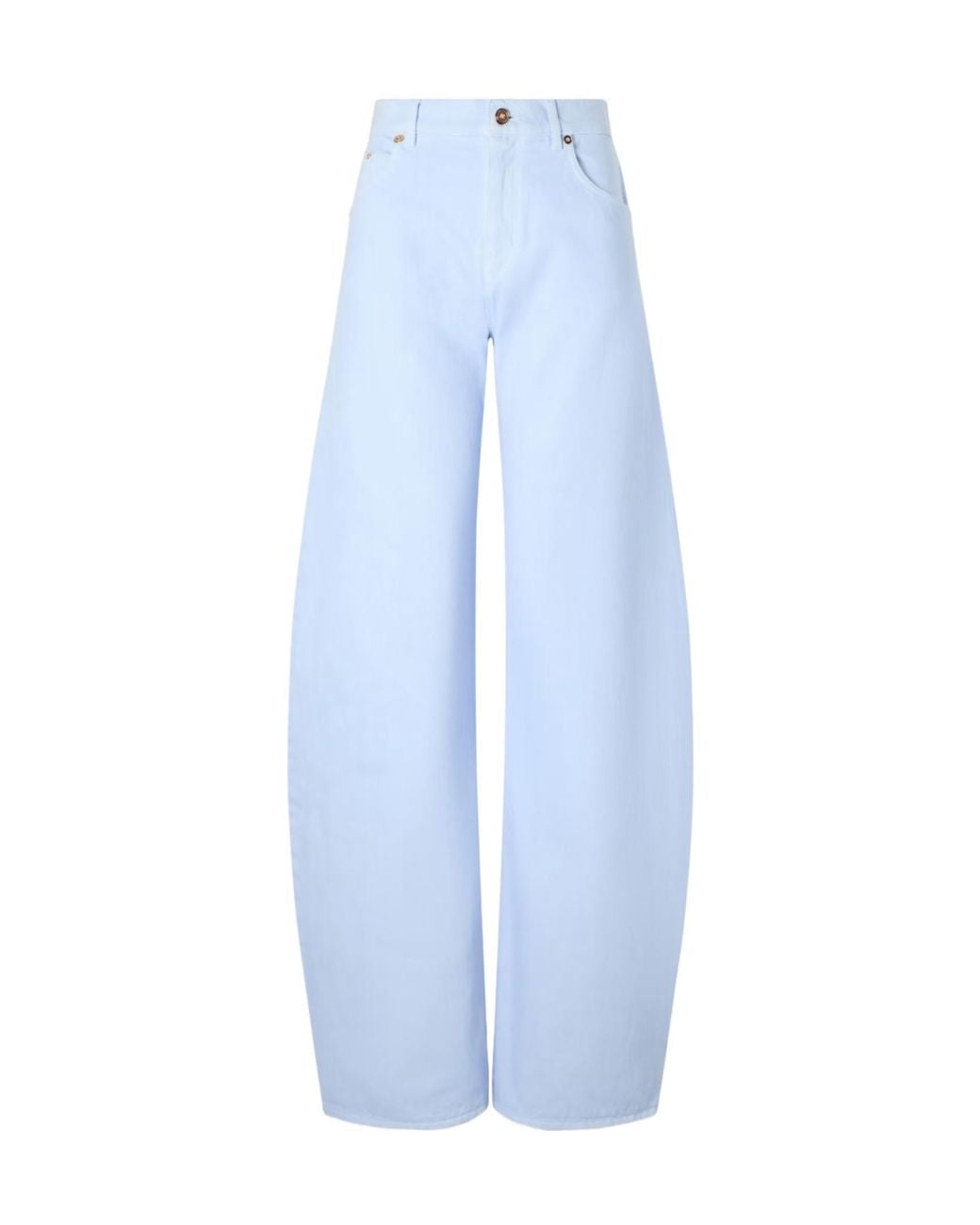 Gabriela Hearst Blue Amoret Mid-Rise Wide-Leg Jeans