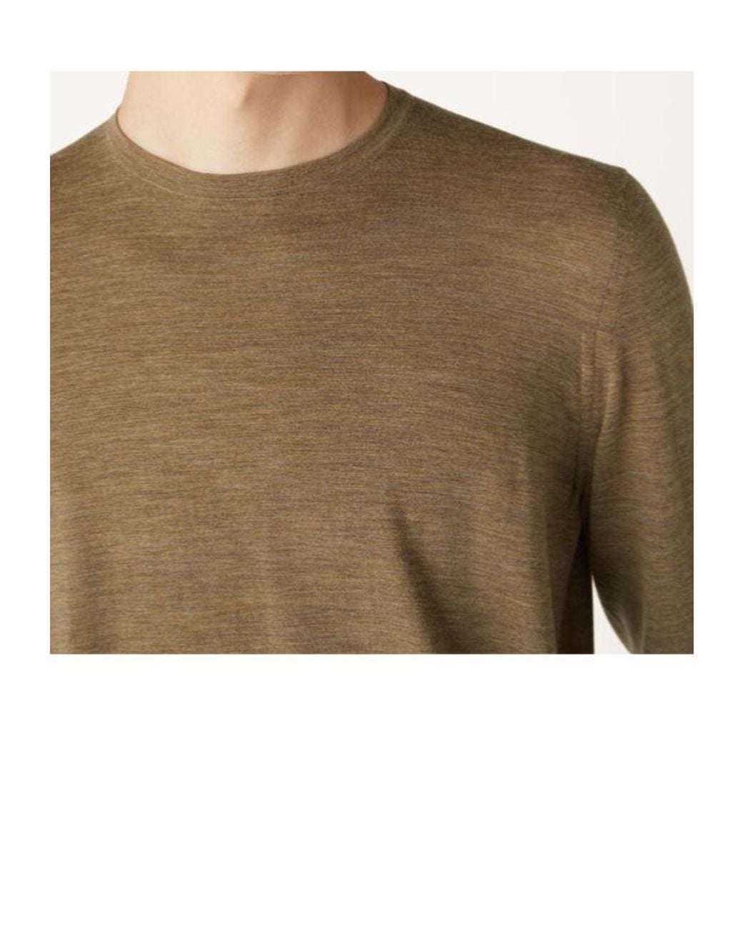 Loro Piana Brown Round-Neck Virgin-Wool Sweater for men