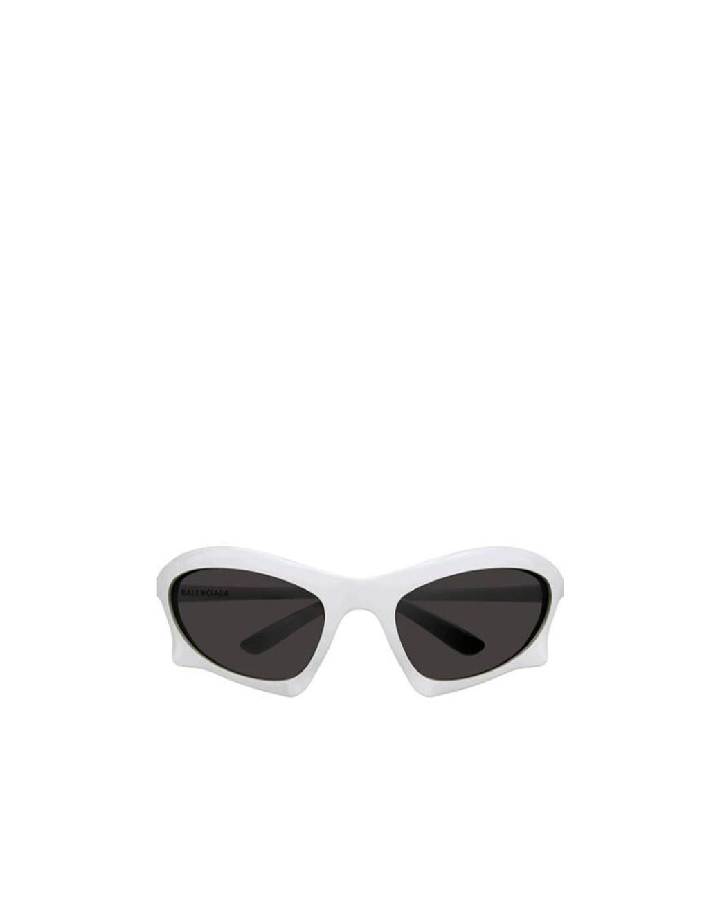 Balenciaga White Eyewear Bat Frame Sunglasses for men