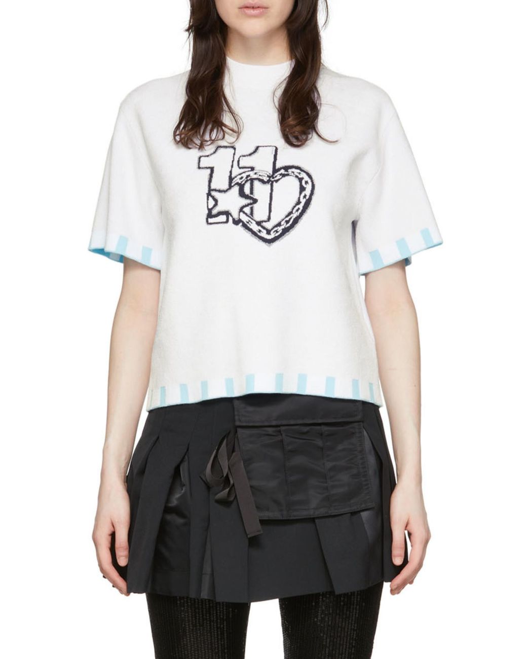 we11done White Printed T-Shirt