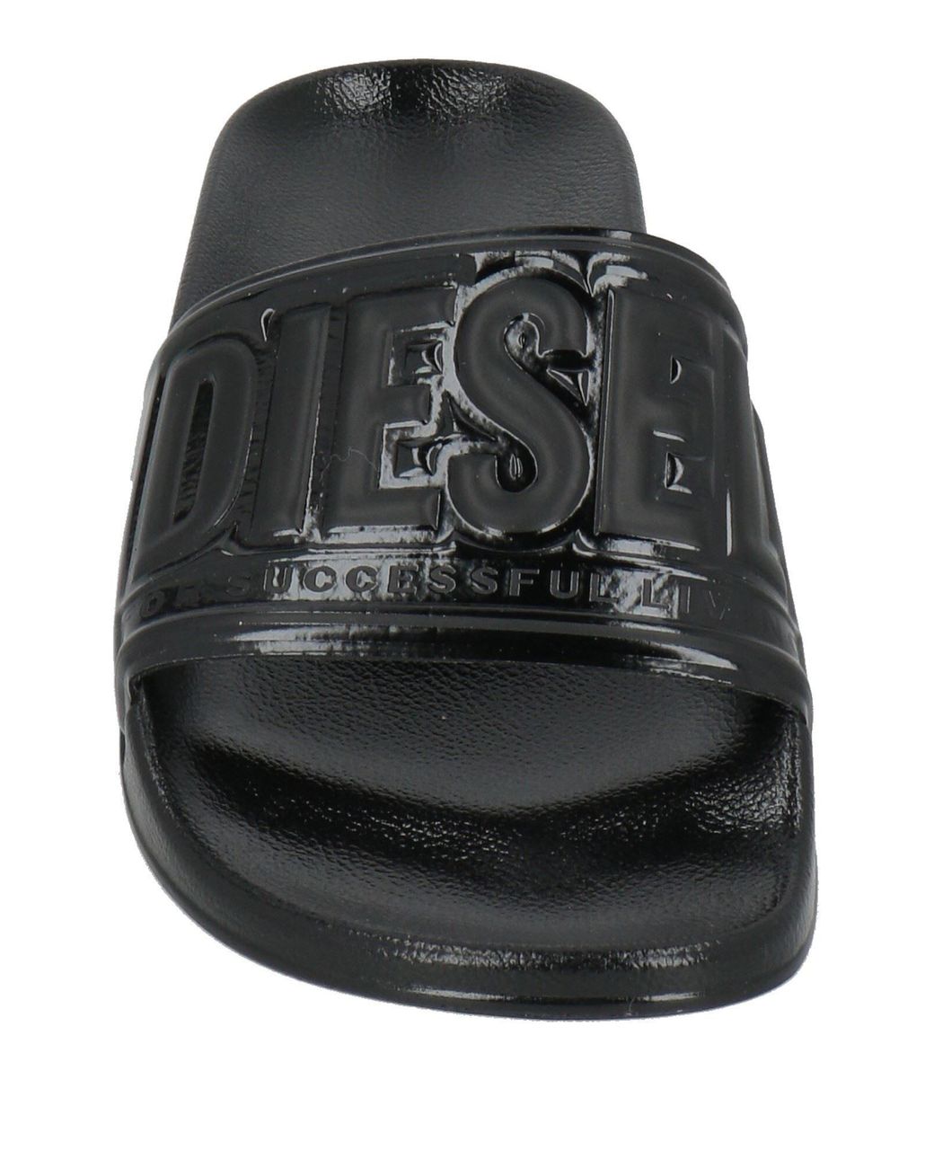 DIESEL Black Simple Slippers