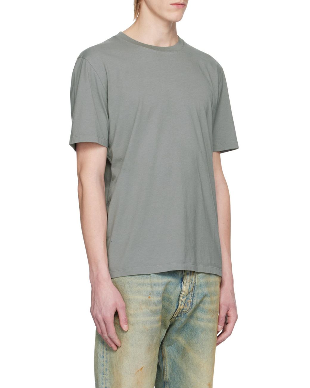 Maison Margiela Gray Short-Sleeved Crewneck T-Shirt for men