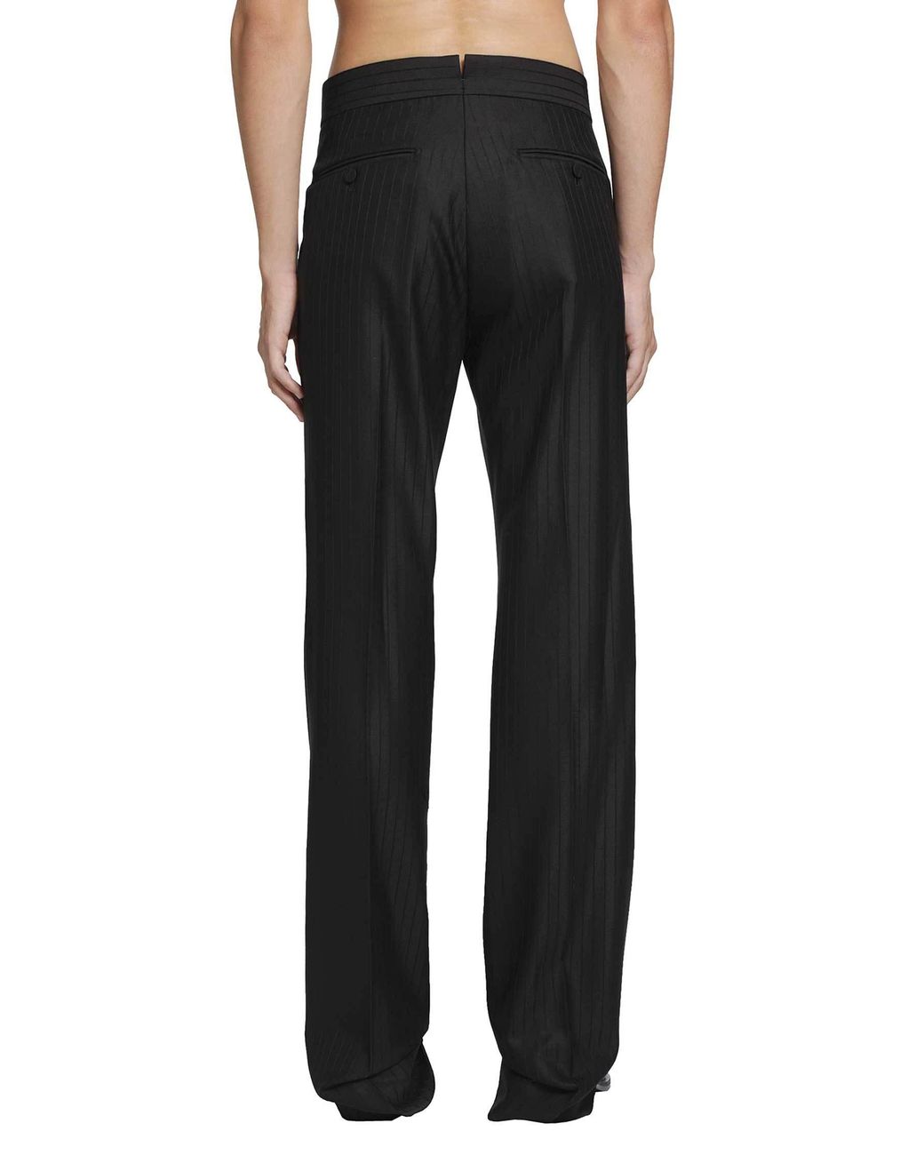 Tom Ford Black Embroidered Twill Casual Trousers for men