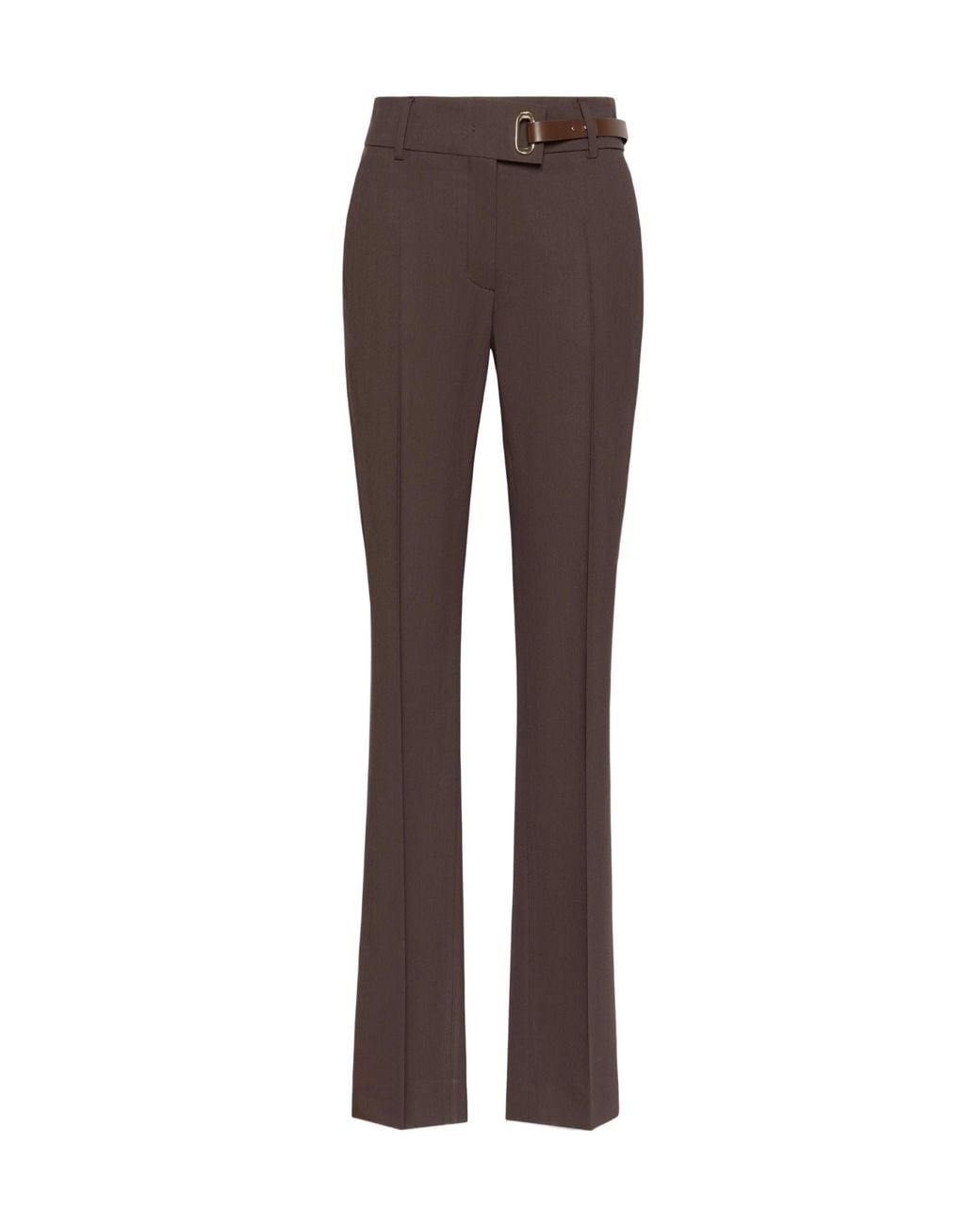 Sportmax Brown Rum Straight-Leg Pants
