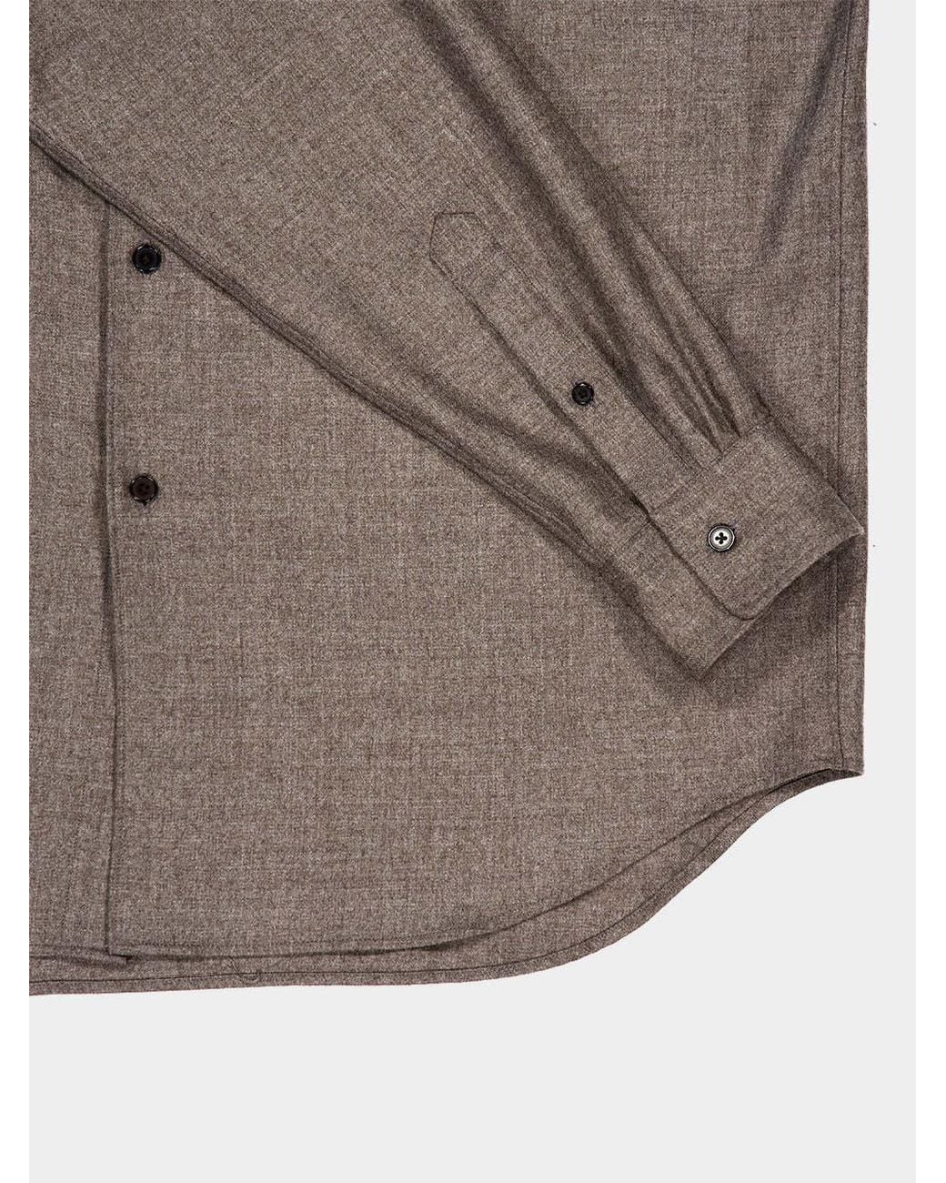 Auralee Gray Long-Sleeved Shirt