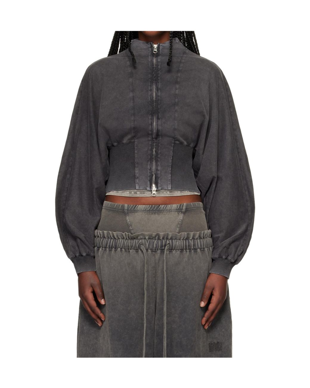 KNWLS Black Haze Zip-Up Sweatshirt