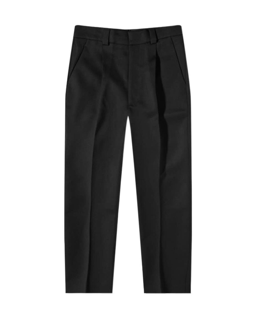 Fear Of God Black Pleated Tapered Leg Trousers for men
