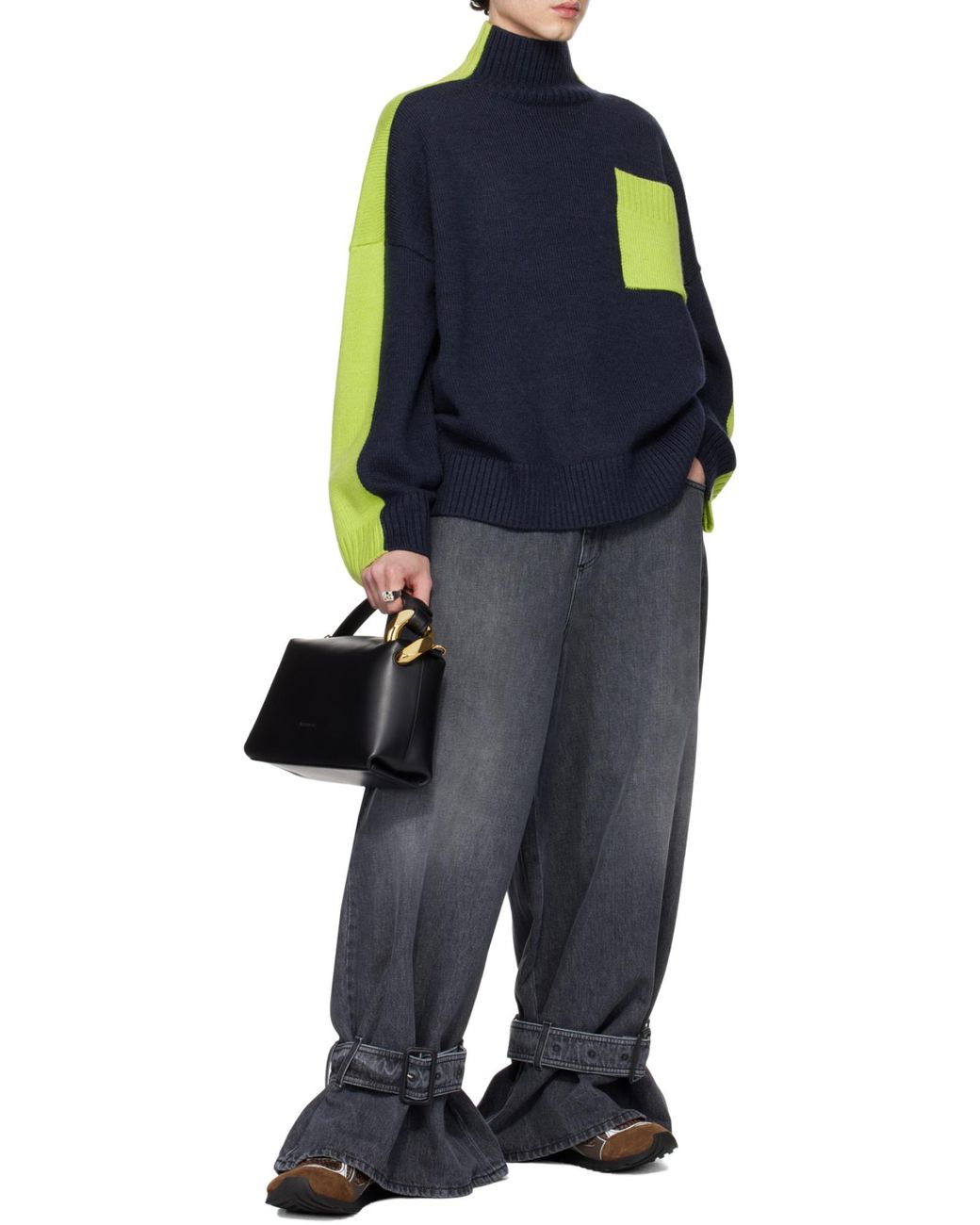 J.W. Anderson Black Jw Anderson Corner Top Handle Bag