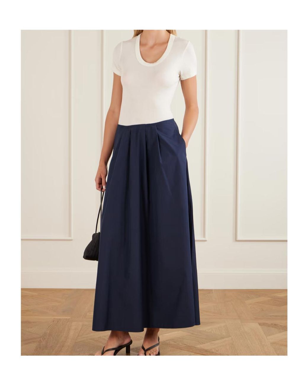 Citizens of Humanity Blue Pleated Skirt