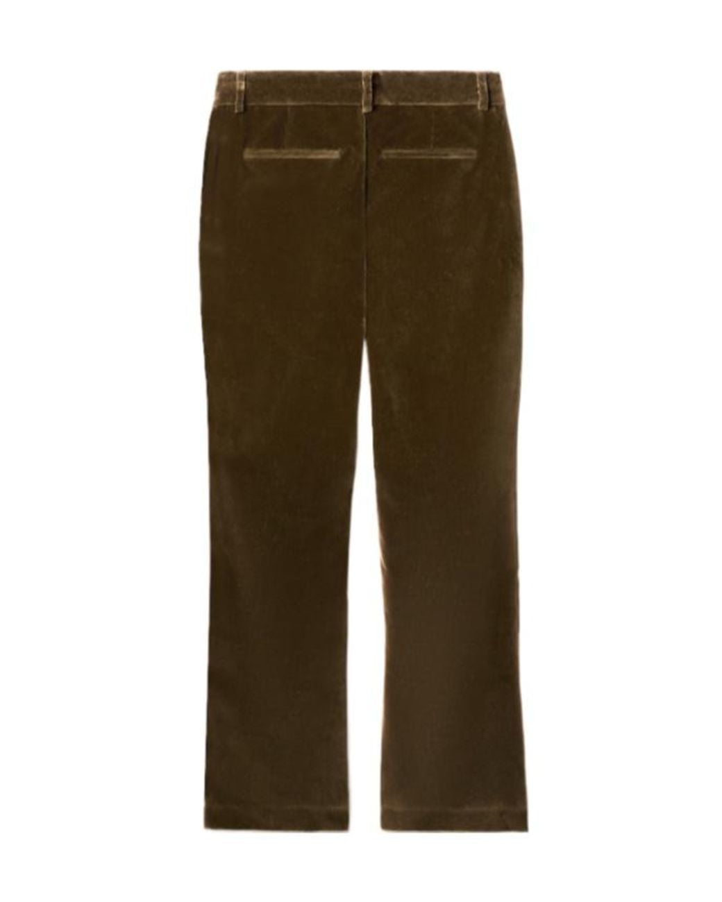 LaDoubleJ Green 24/7 Velvet Flared Trousers