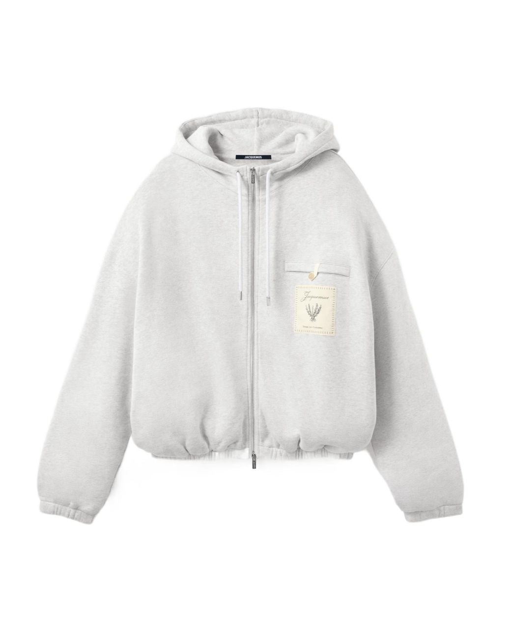 Jacquemus White The Torneo Zip-Up Hoodie for men