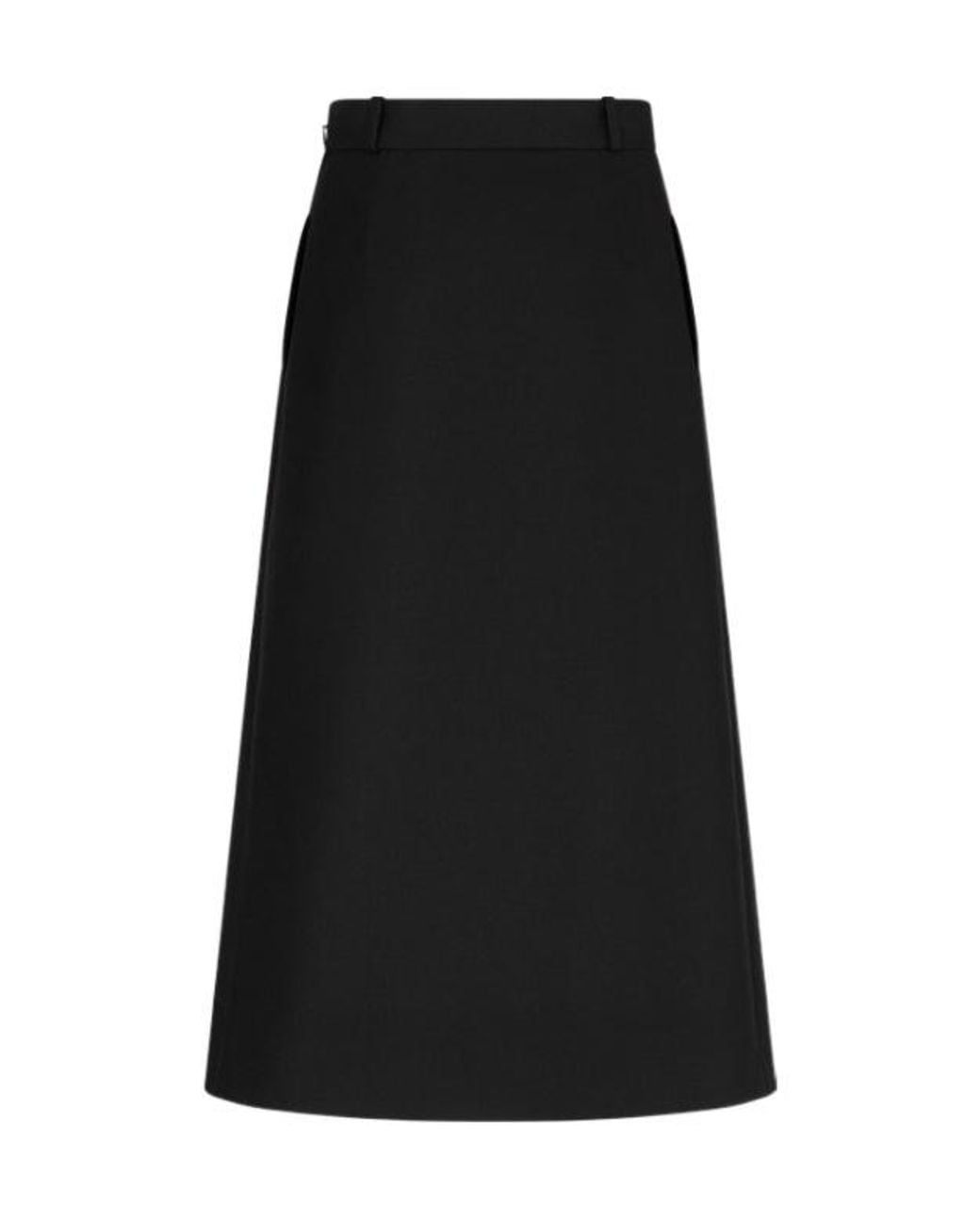 Dior Black Mid-Length Straight Skirt