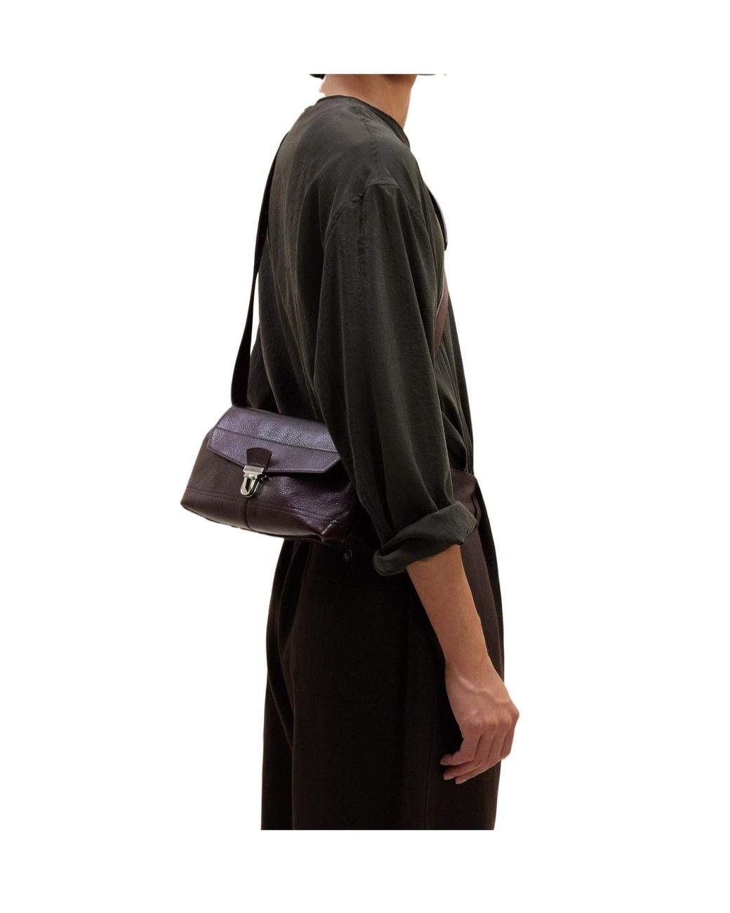 Lemaire White Small Gear Crossbody Bag