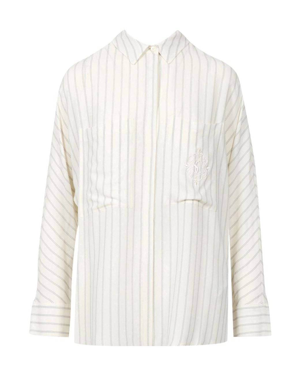 Semicouture White Striped Shirt