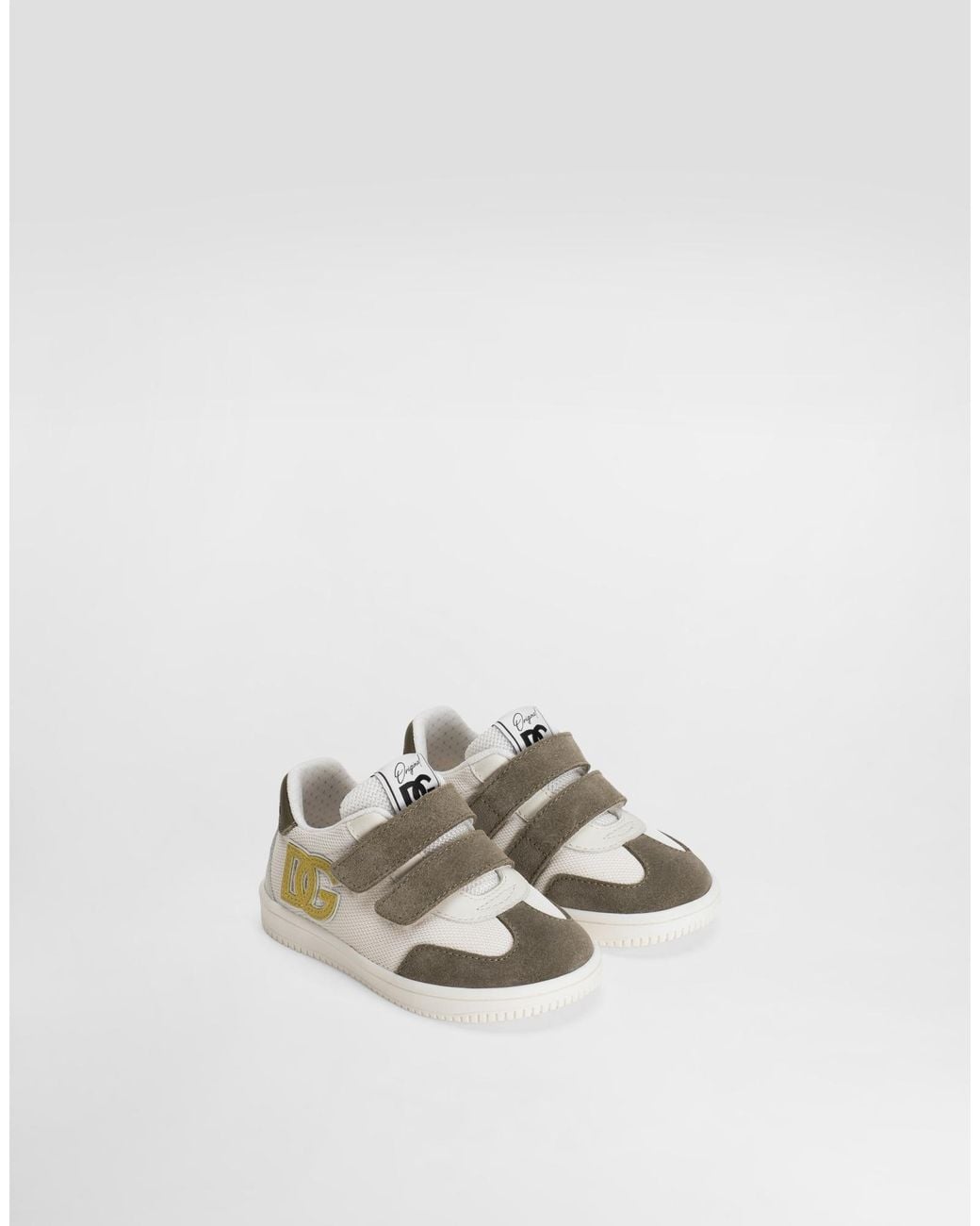 Dolce & Gabbana Metallic Logo-Patch Sneakers