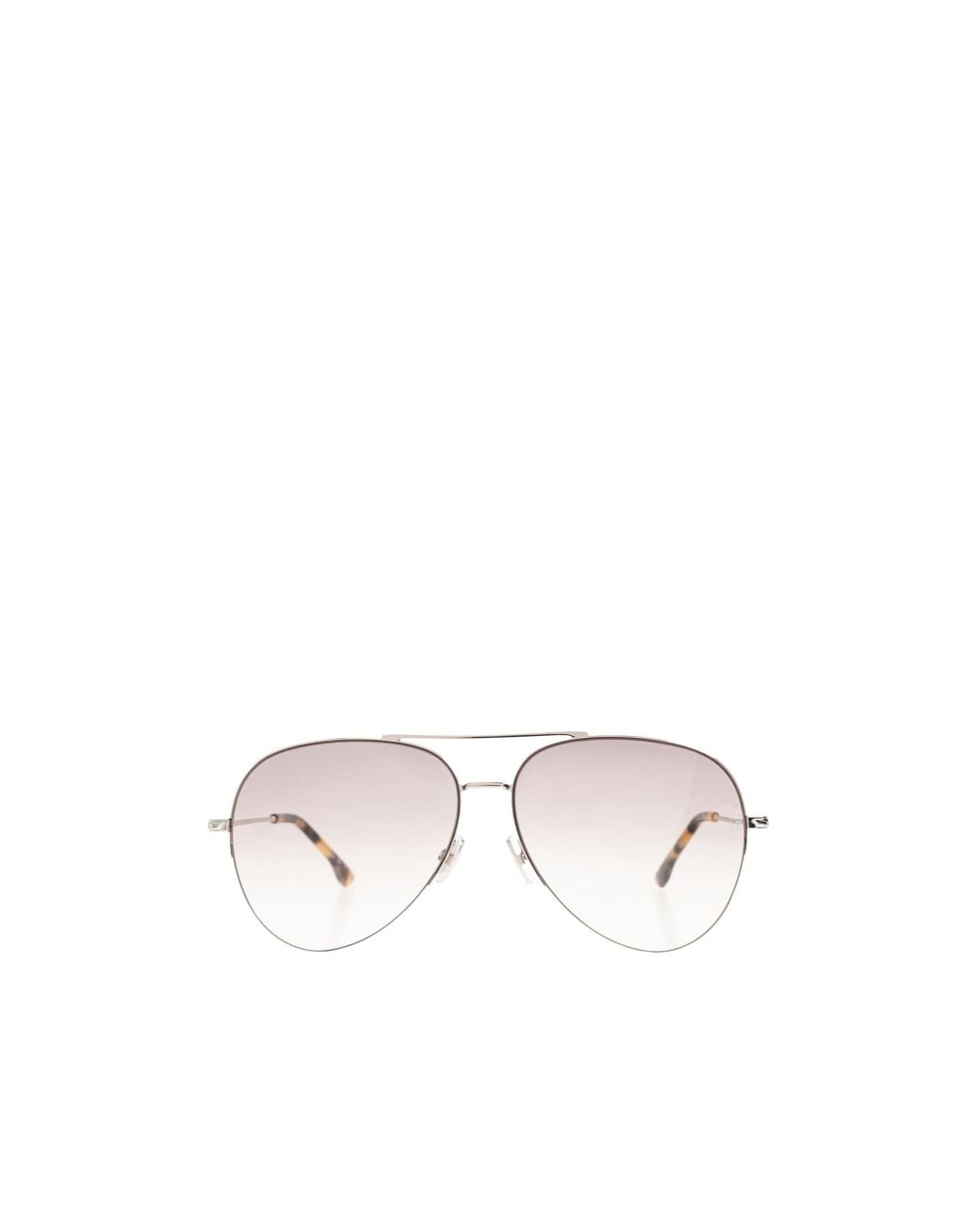 Victoria Beckham White Geometric-Frame Sunglasses
