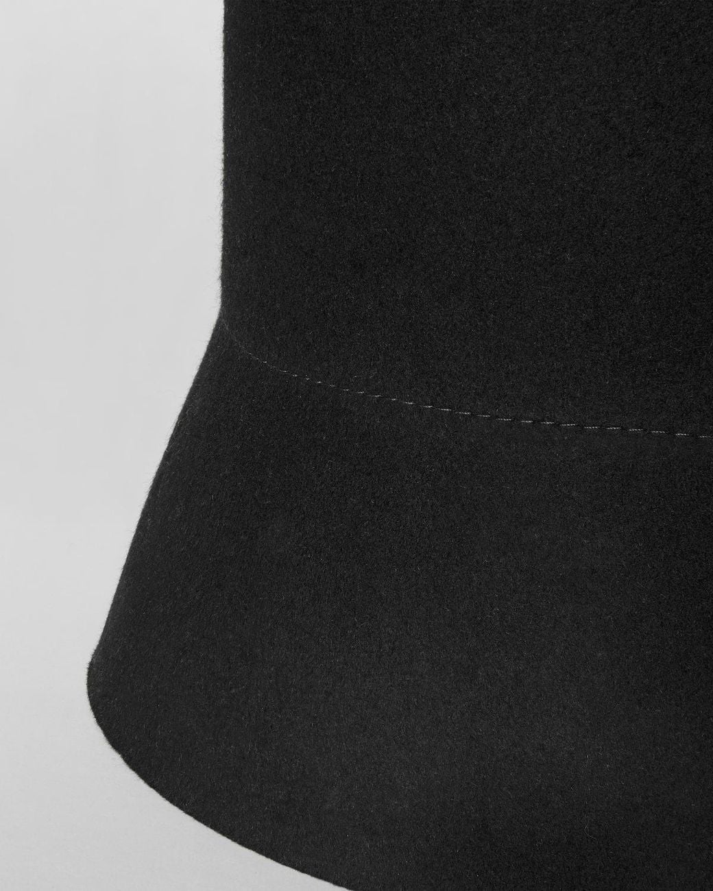 Céline Black Wool Lamp-Shade Hat
