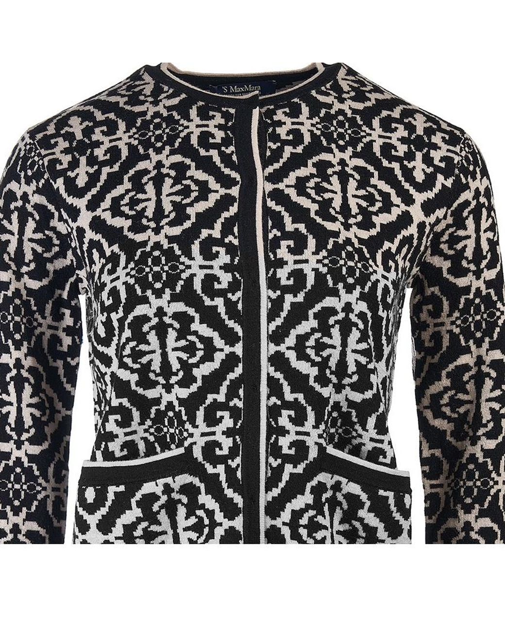 Max Mara Black Round-Collar And Long-Sleeved Sweater