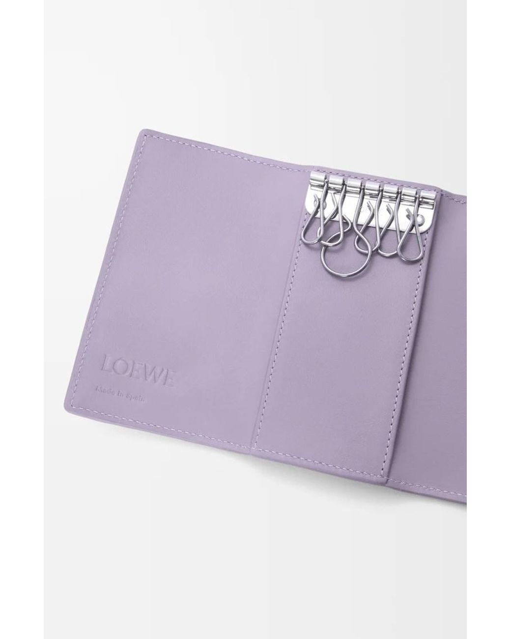 Loewe Purple Anagram Key Case