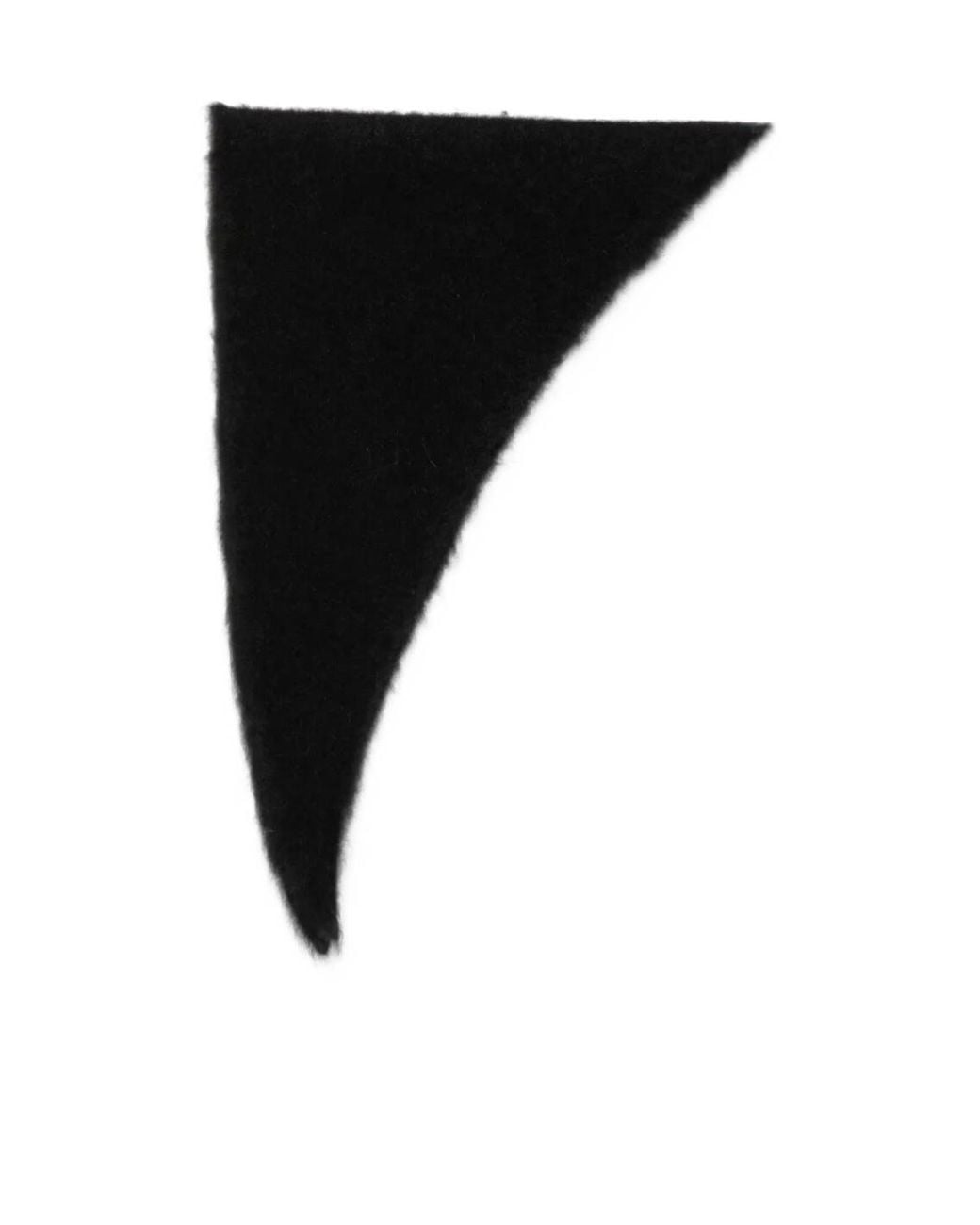 Uma Wang Black Triangle Scarf