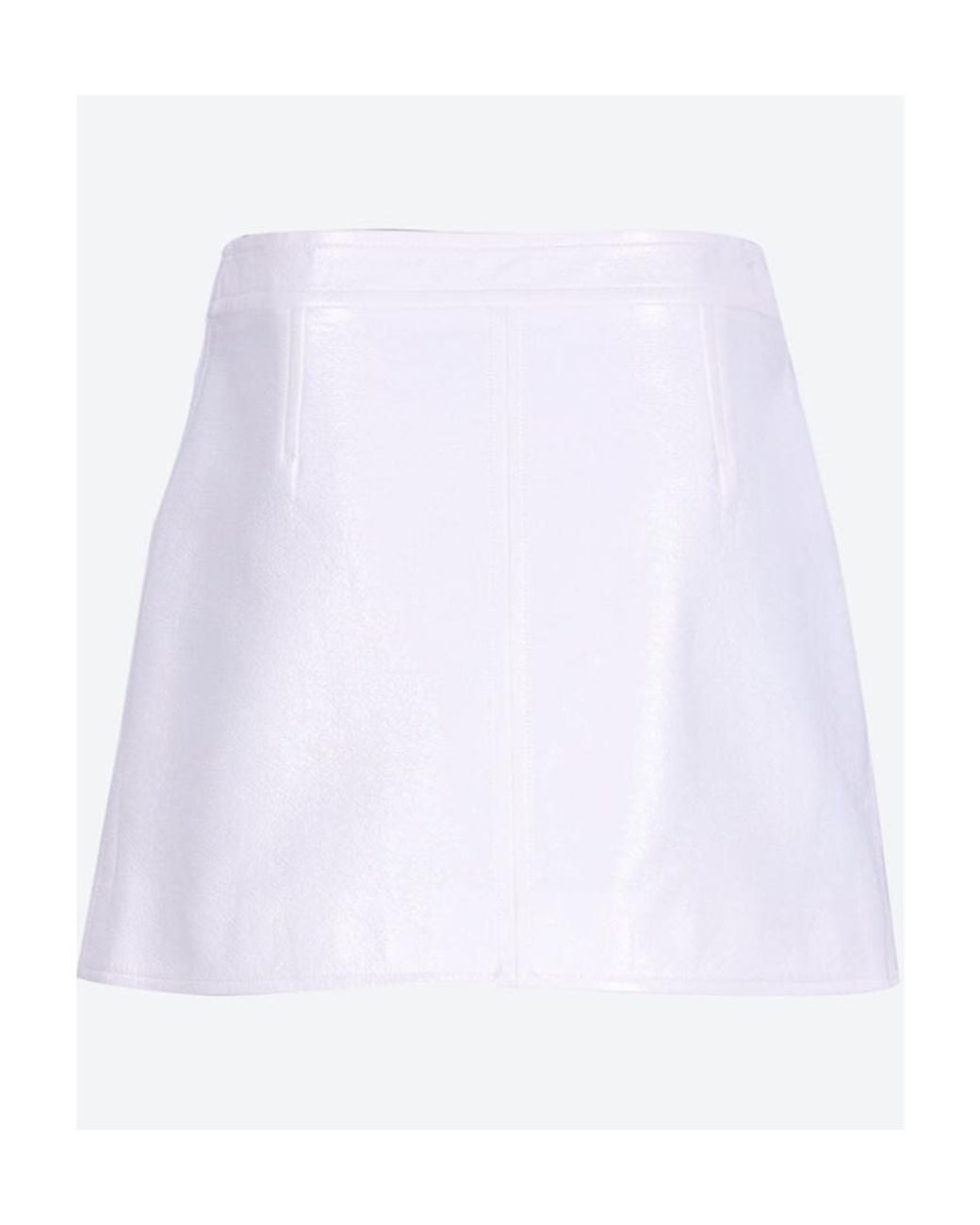 Courreges White Emblem Skirt