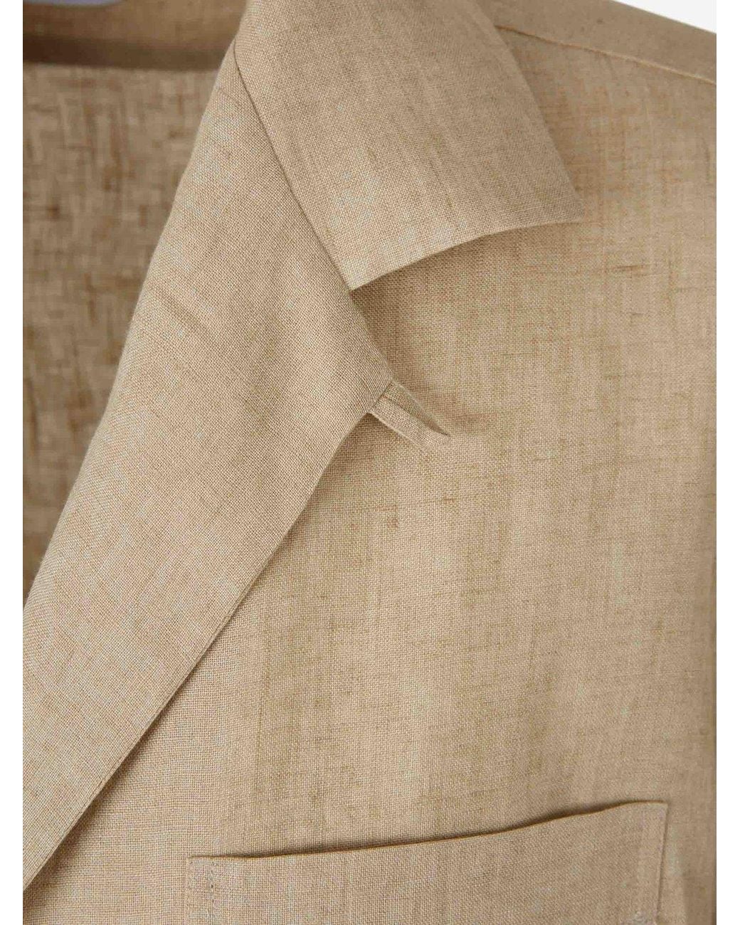 Lardini Natural Short-Sleeved Shirt for men