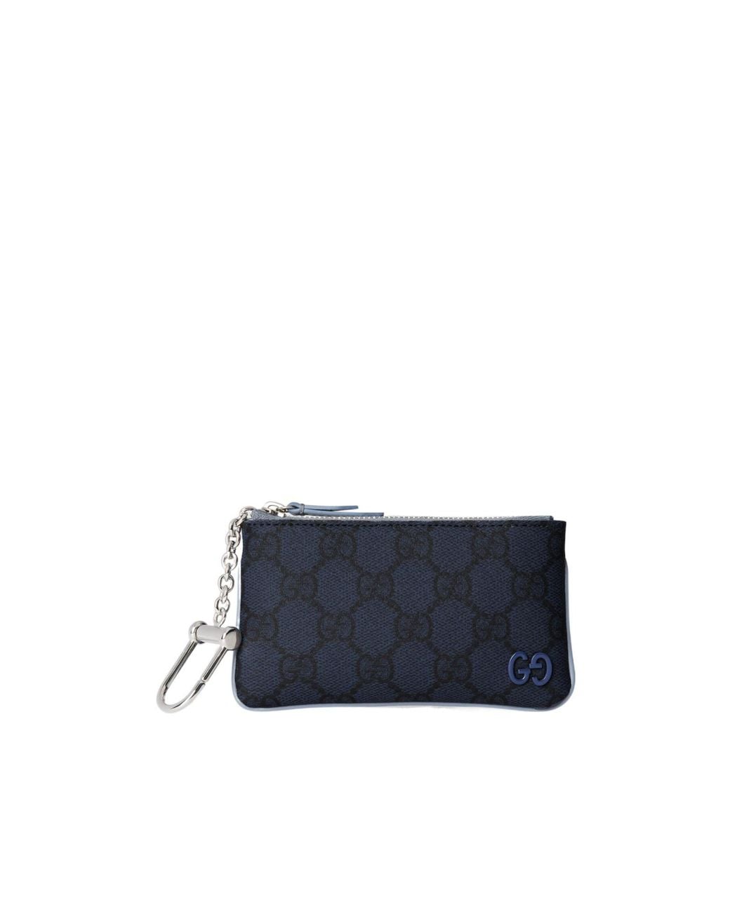 Gucci Blue Dusty Trim Key Pouch for men