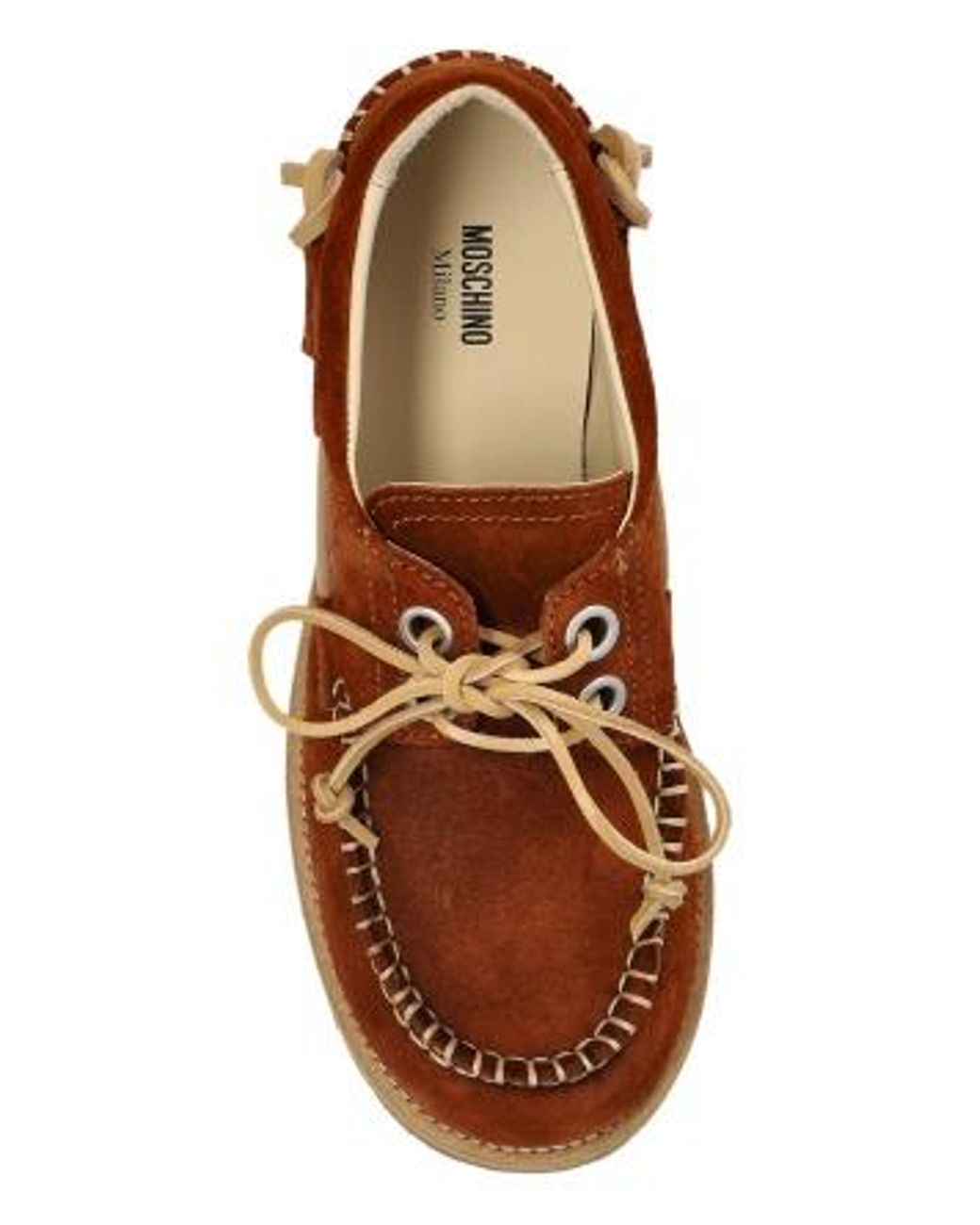 Moschino Brown Boat Shoes