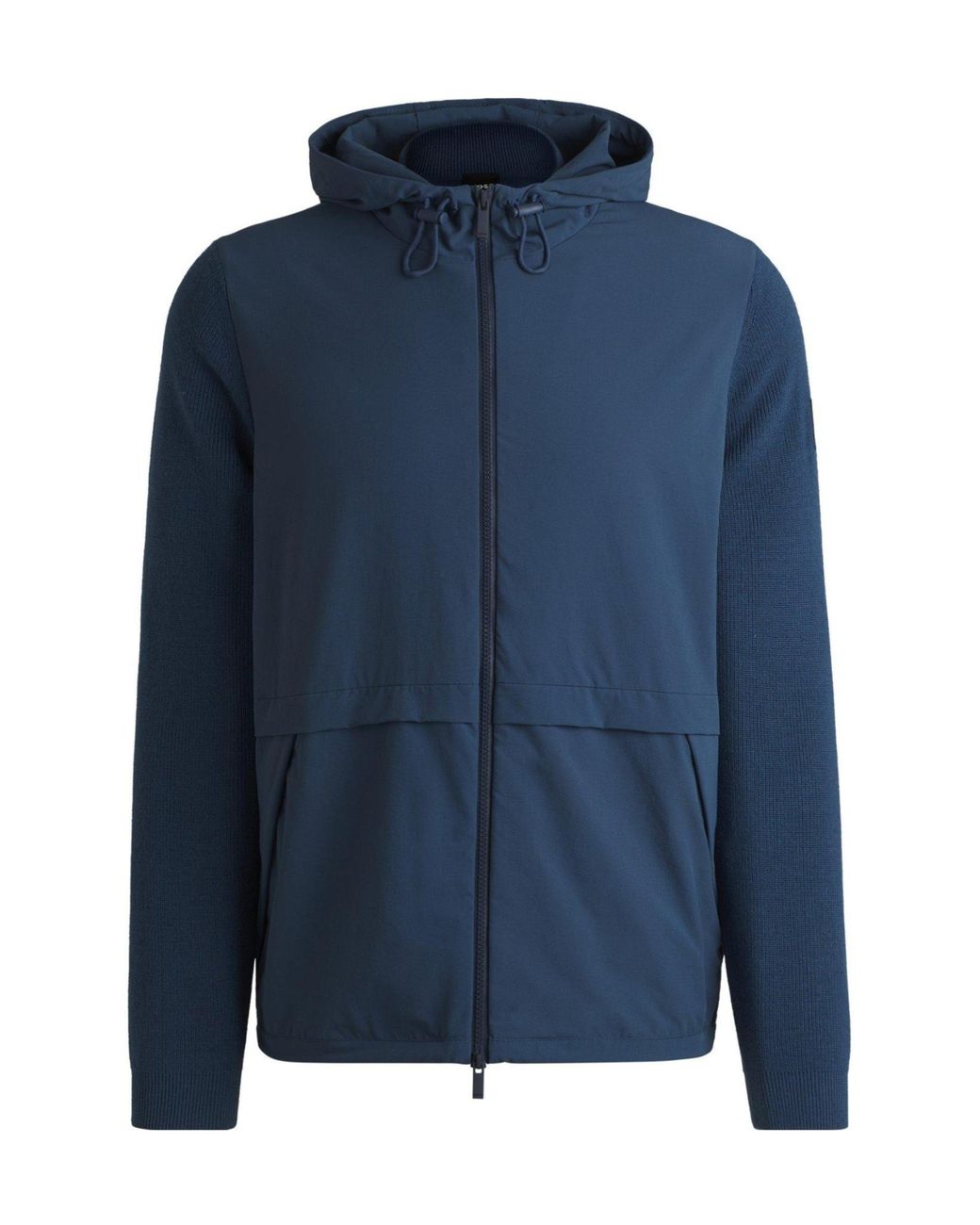 Boss Blue Simple And Casual Coat for men