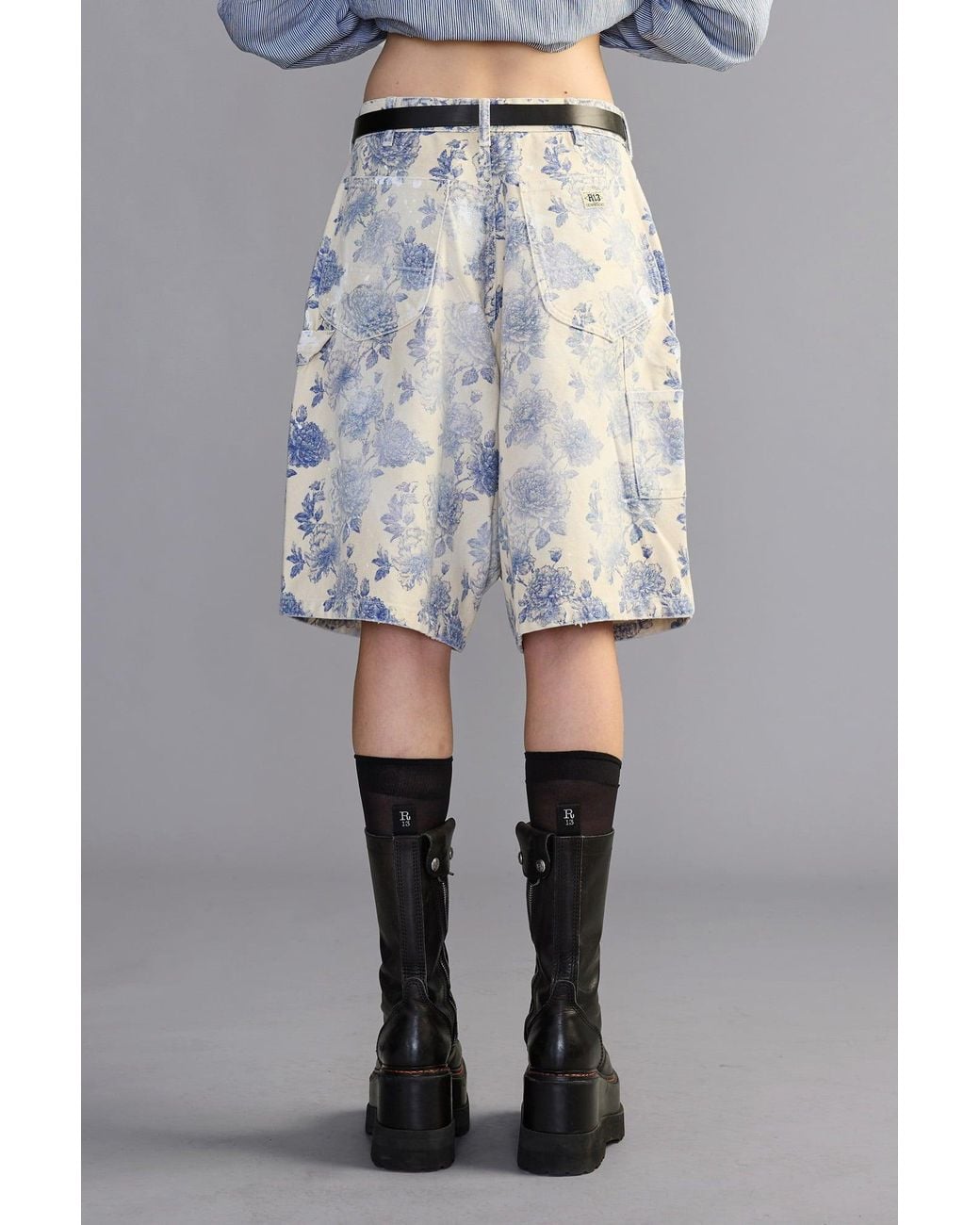R13 Gray Jesse Carpenter Short