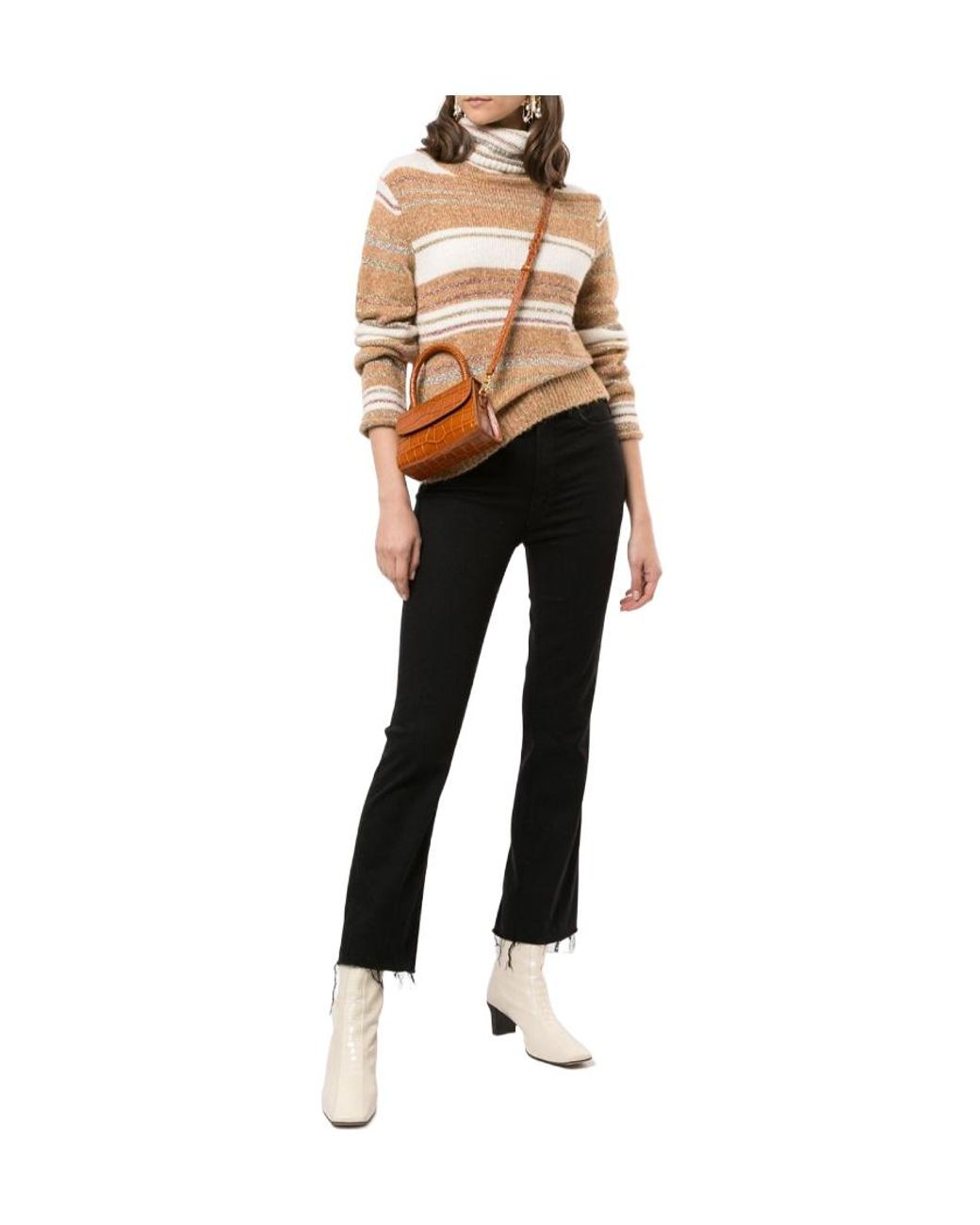 Mother Black The Hustler Ankle Fray Jeans
