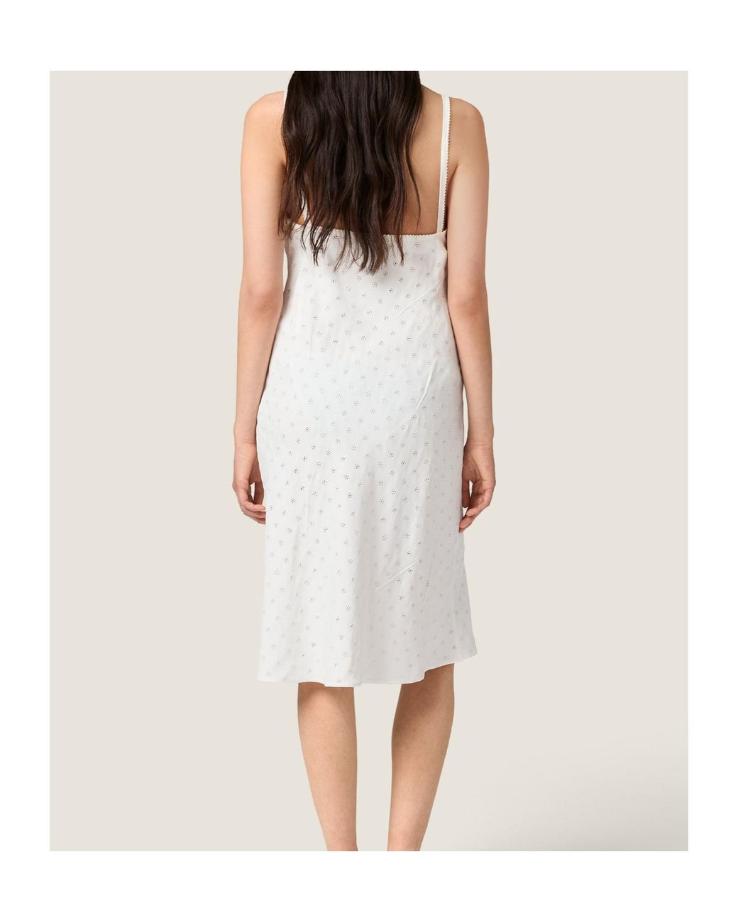 Miu Miu White Cady Eyelet Lace Dress