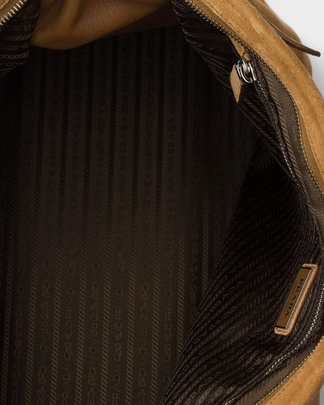 Prada Brown Bonnie Suede Tote Bag for men