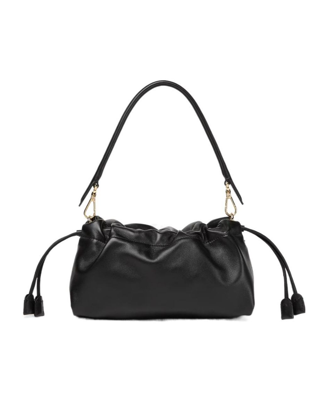 Fendi Black Baguette Soft Medium Shoulder Bag