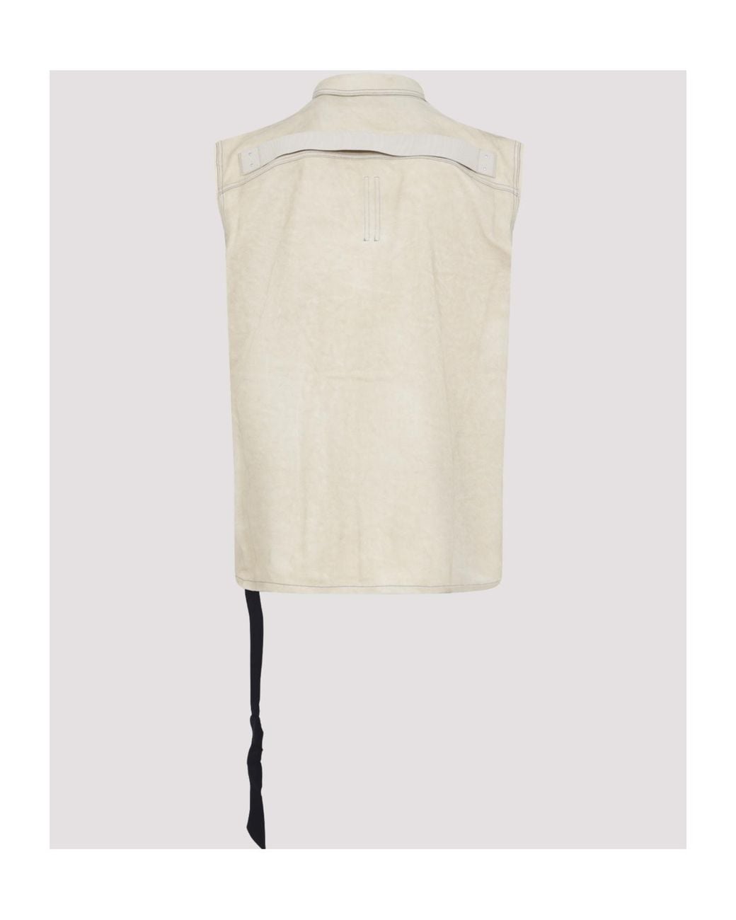 Rick Owens Blue Tommy Jumbo Sleeveless Jacket for men