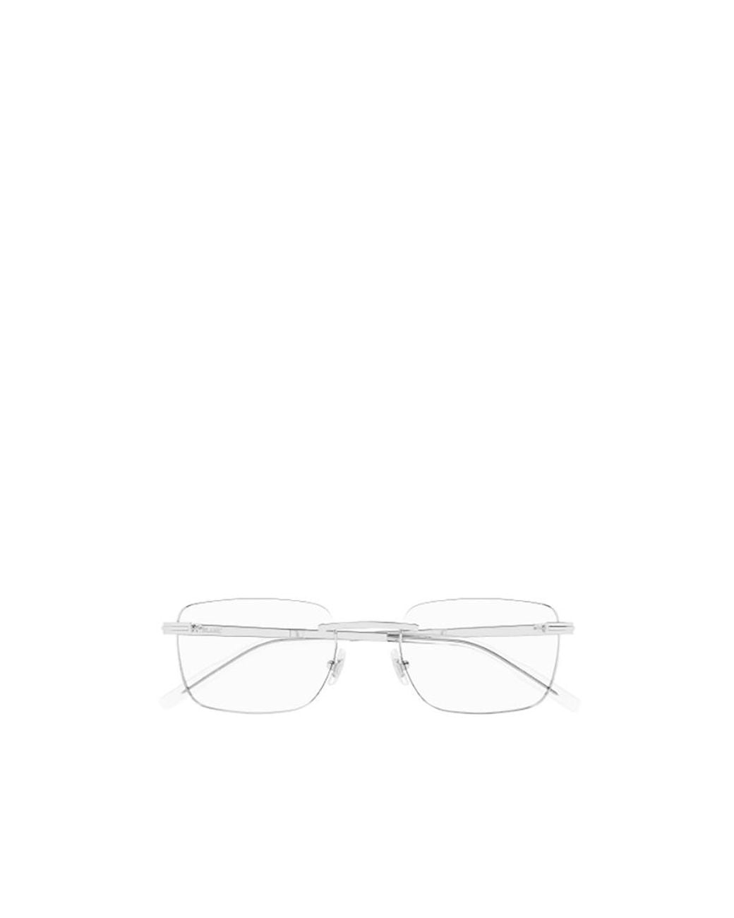 Montblanc White Eyewear Rectangular Frame Glasses