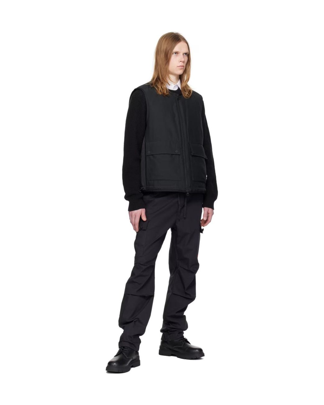 Boss Blue Zip-Up Vest Style Padded Jacket for men
