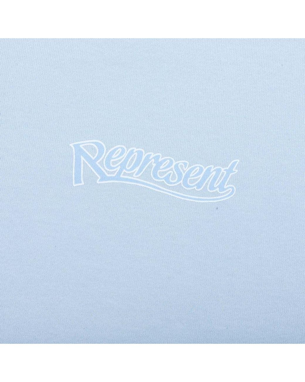 Represent Blue Showcasing Logo T-Shirt for men