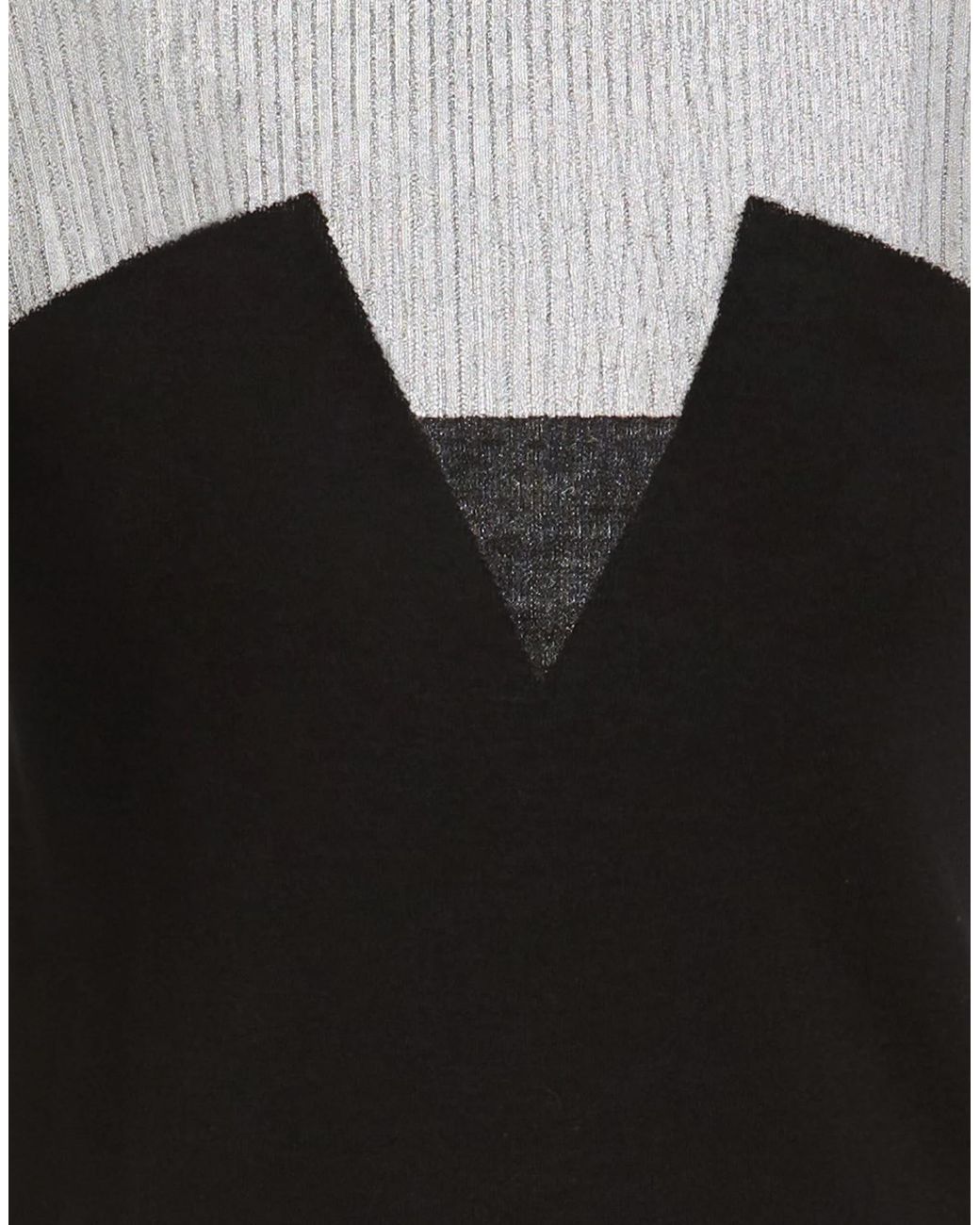 Max Mara Black Solid-Color Short-Sleeved Knitted Top