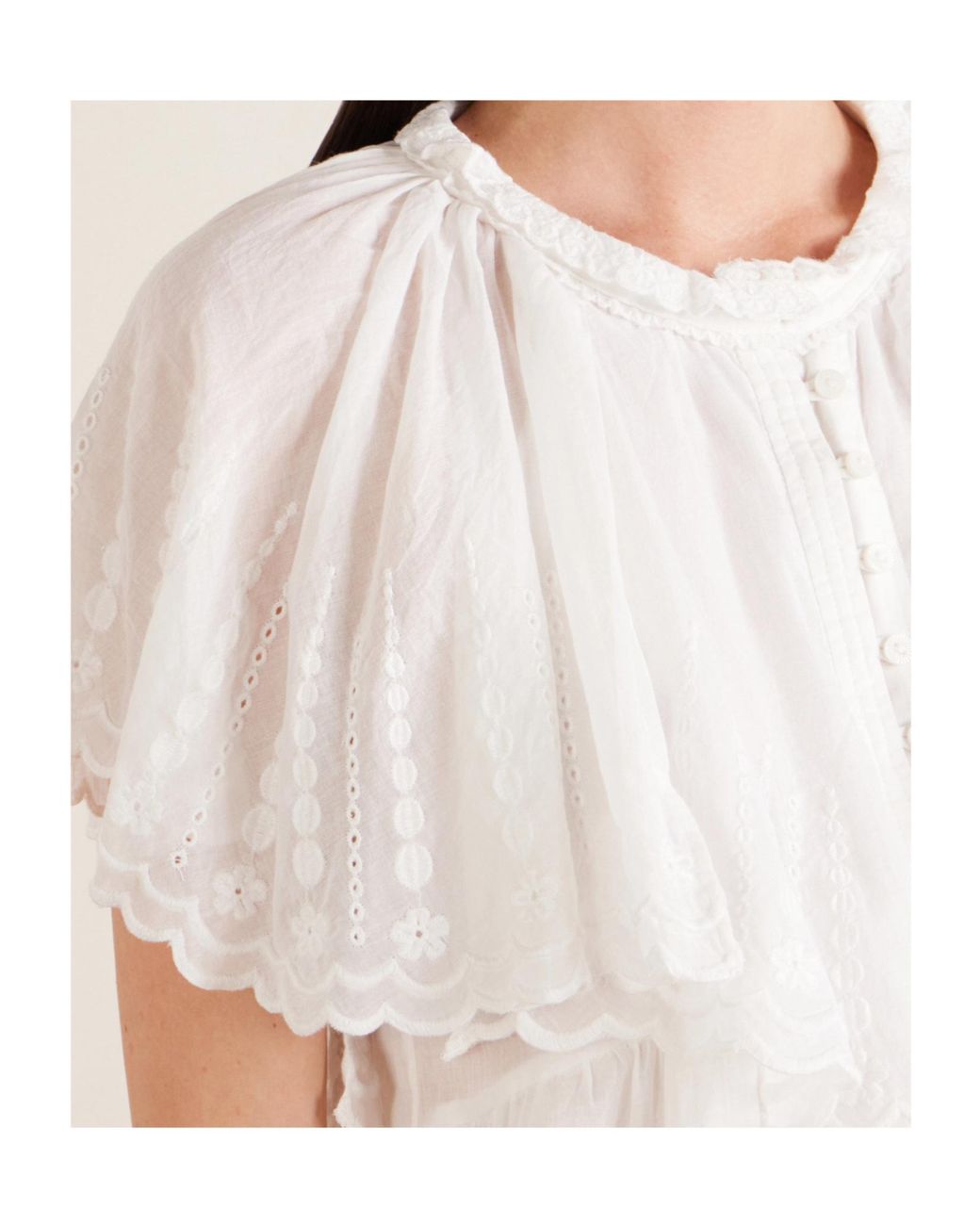 Isabel Marant White Lorna Top