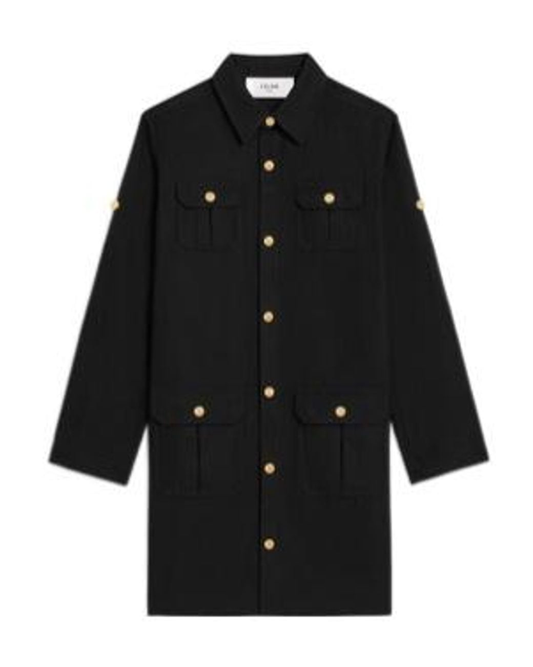 Céline Black Reporter Mini Dress