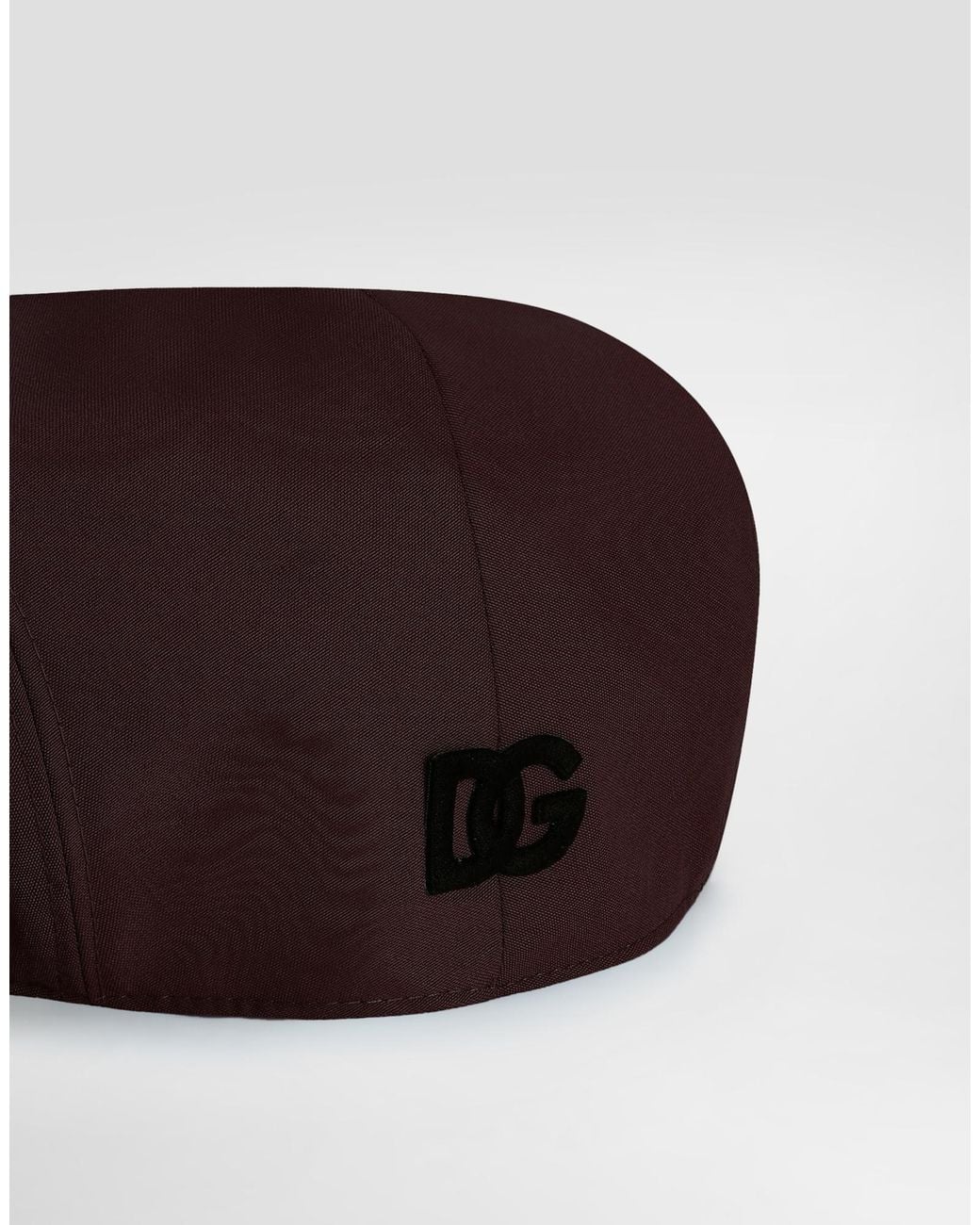 Dolce & Gabbana Brown Logo-Appliqué Beret for men