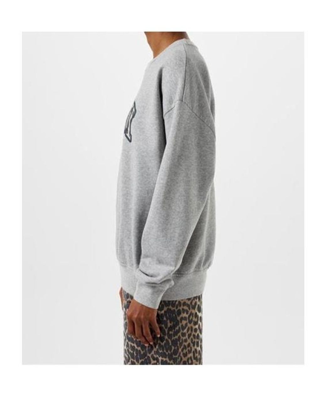 Ganni Gray Long Sleeve Sweatshirt