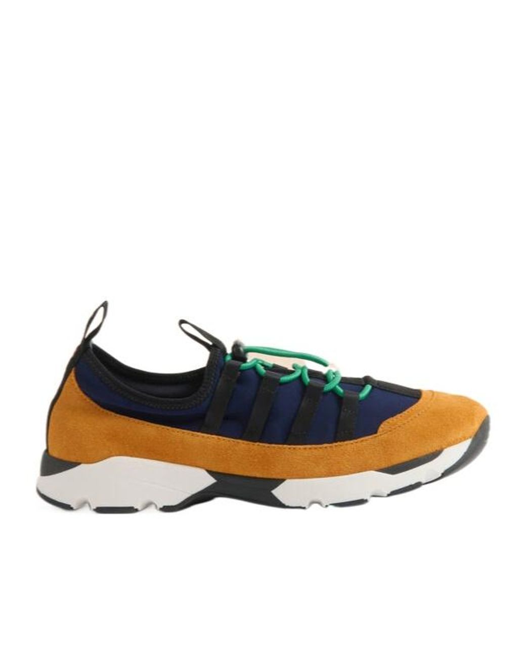 Marni Blue Logo Printed Lace-Up Sports Shoes for men