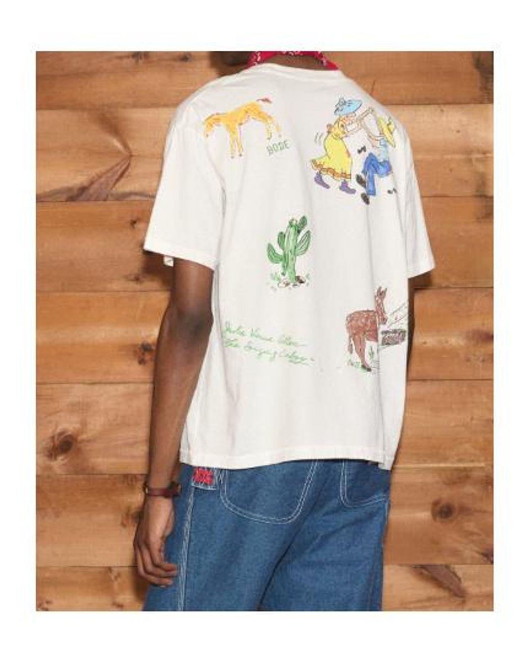 Bode Blue River City Graphic-Print T-Shirt for men